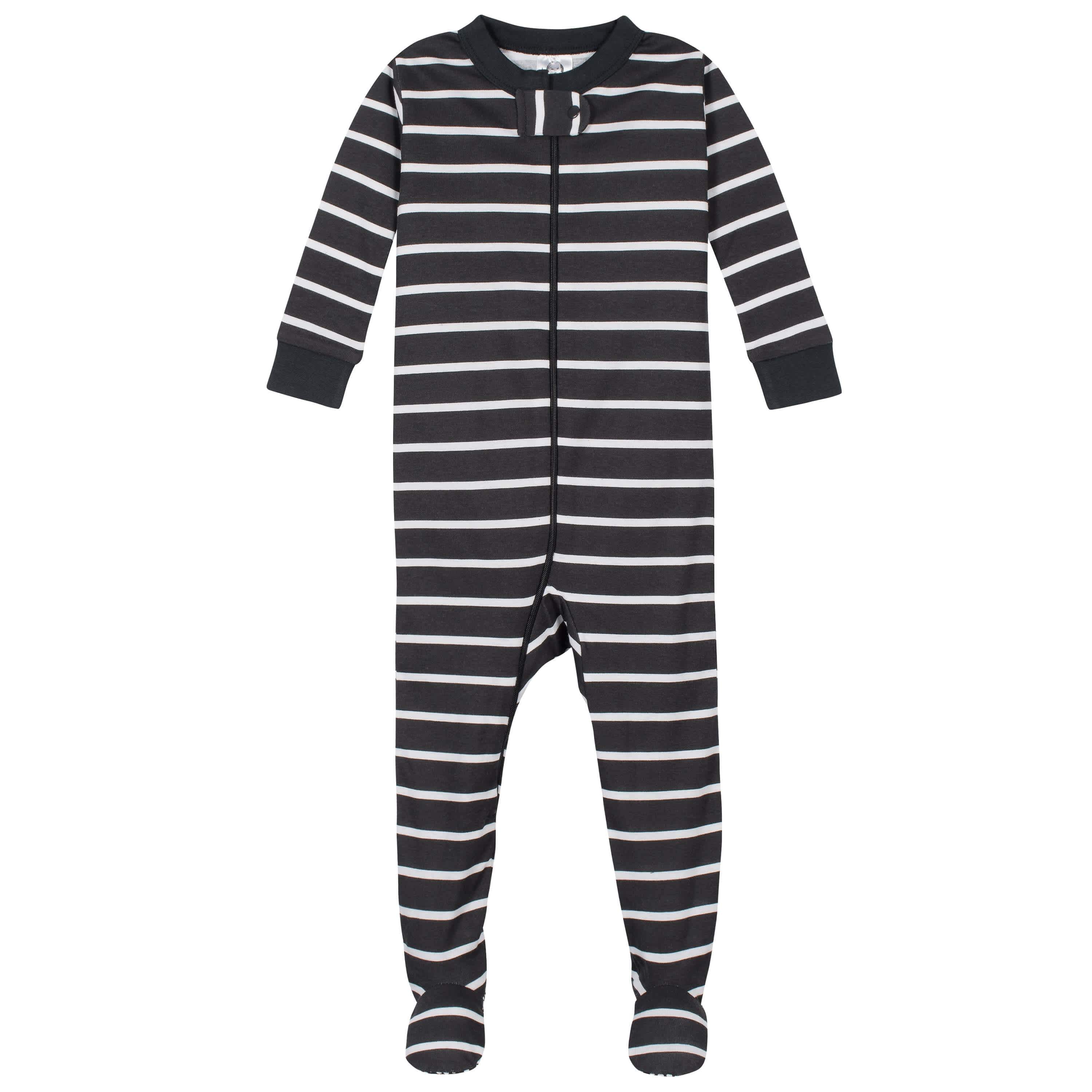 2-Pack Baby & Toddler Boys Dino Snug Fit Footed Cotton Pajamas - Image 3