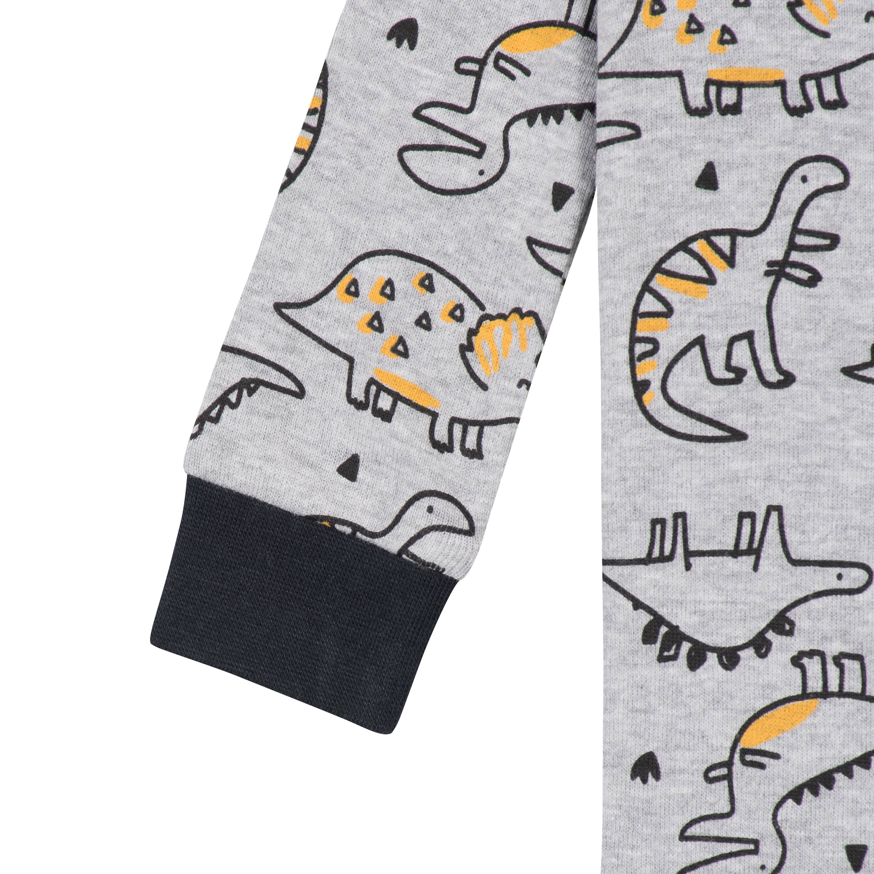 2-Pack Baby & Toddler Boys Dino Snug Fit Footed Cotton Pajamas - Image 5