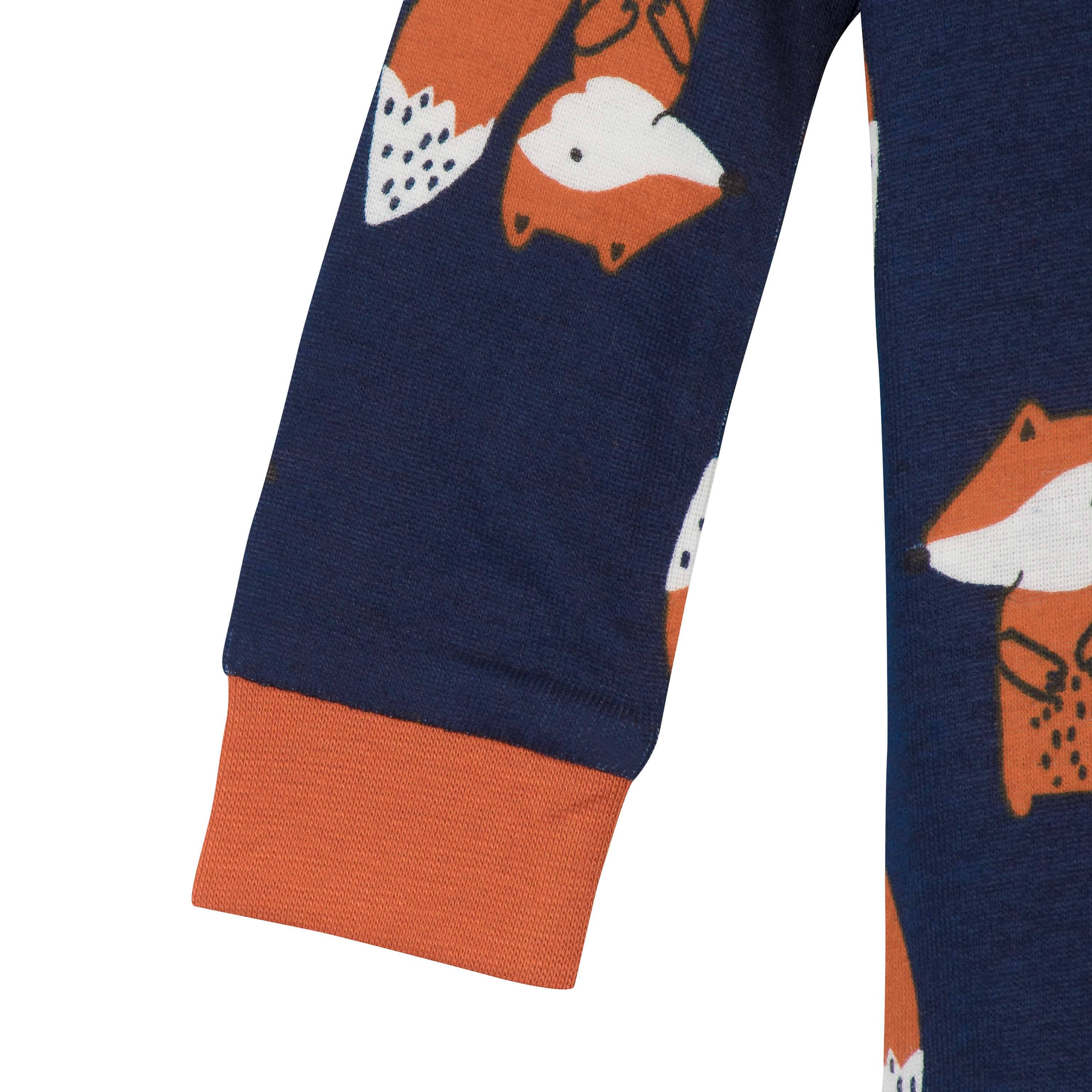 2-Pack Baby & Toddler Boys Fox Snug Fit Footed Cotton Pajamas - Image 5