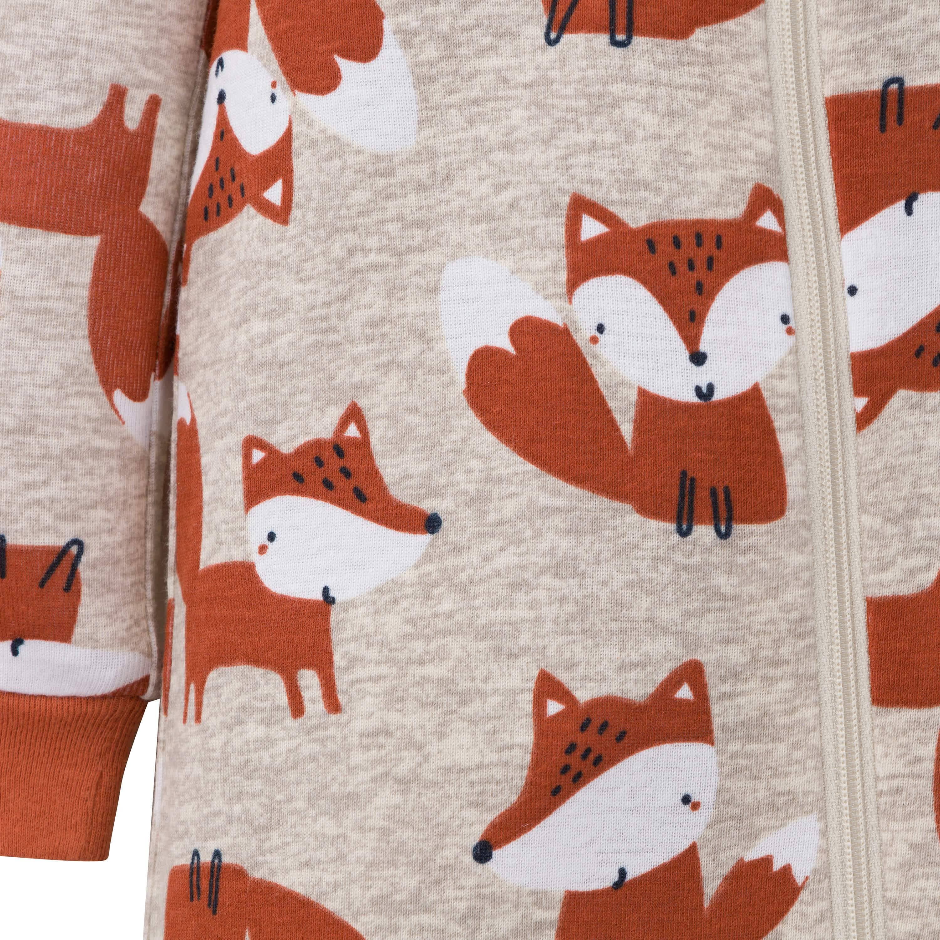 2-Pack Baby & Toddler Boys Fox Snug Fit Footed Cotton Pajamas - Image 3