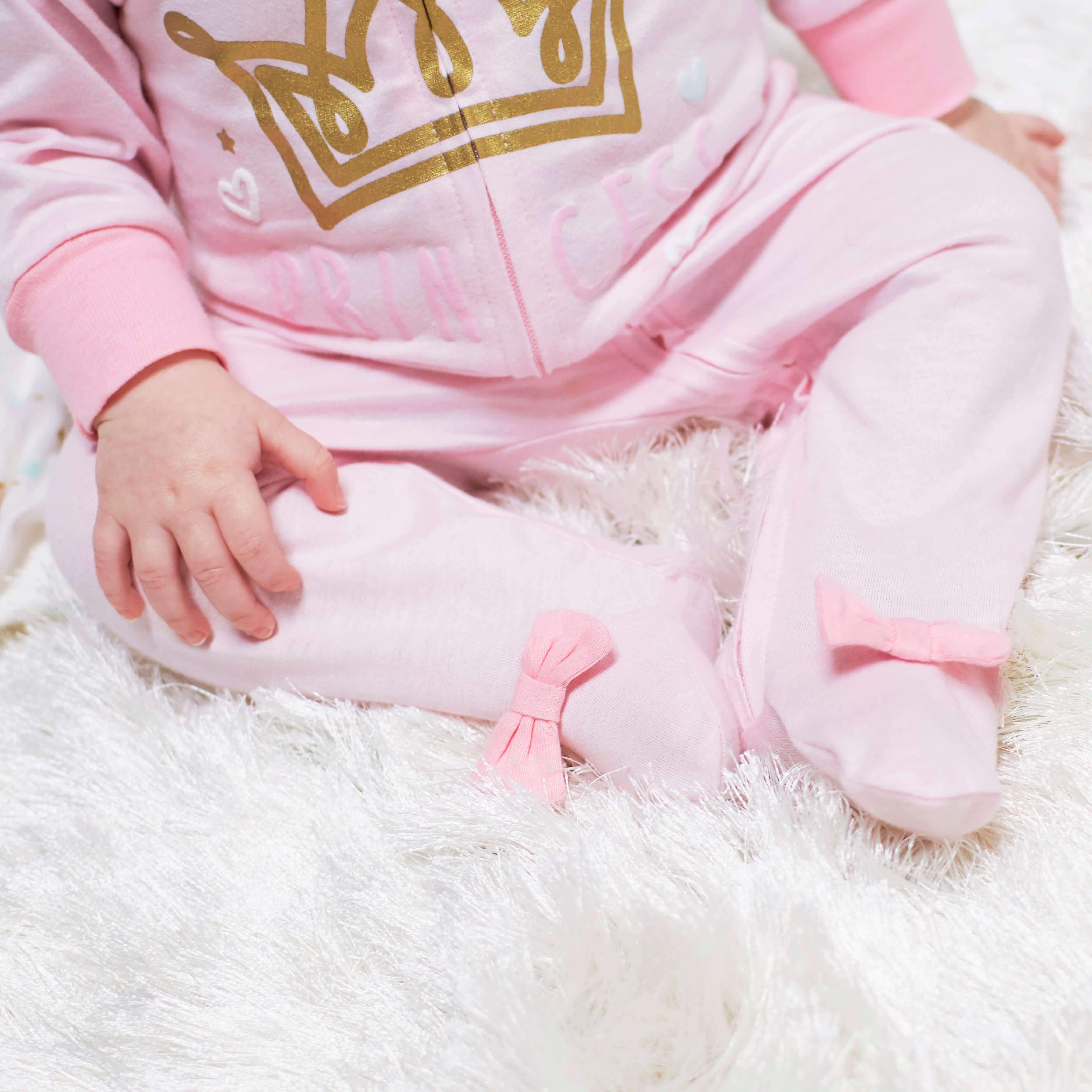 2-Pack Baby Girls Princess Castle Sleep 'N Plays, Newborn - Image 2