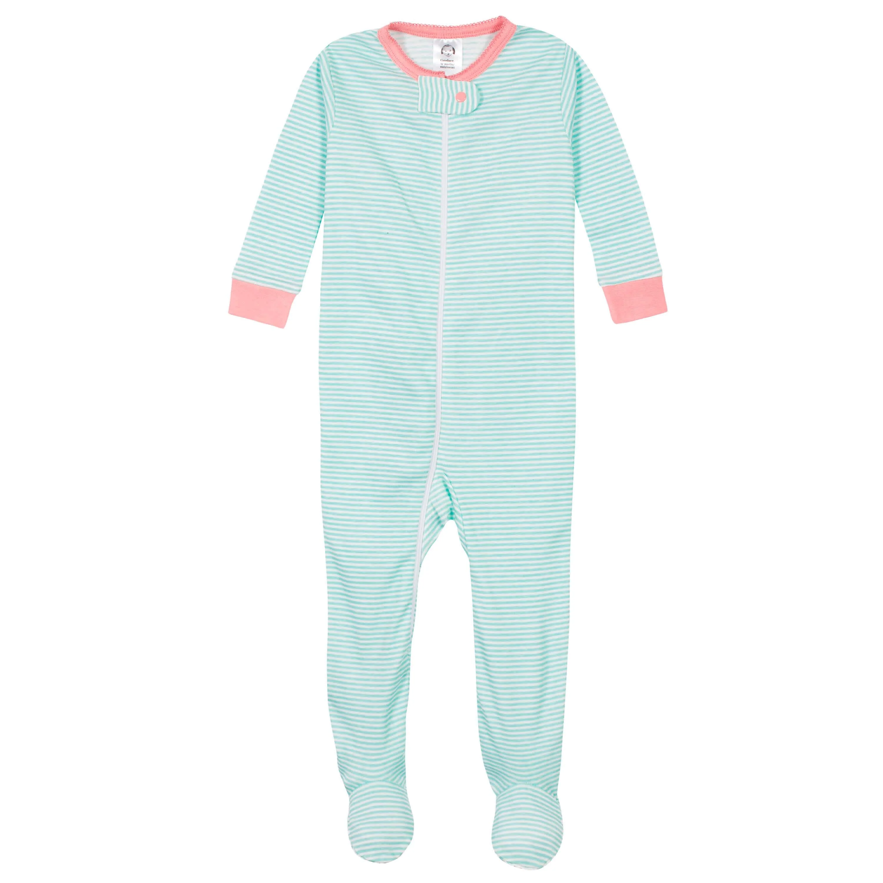 2-Pack Baby & Toddler Girls Llama Snug Fit Footed Cotton Pajamas - Image 3