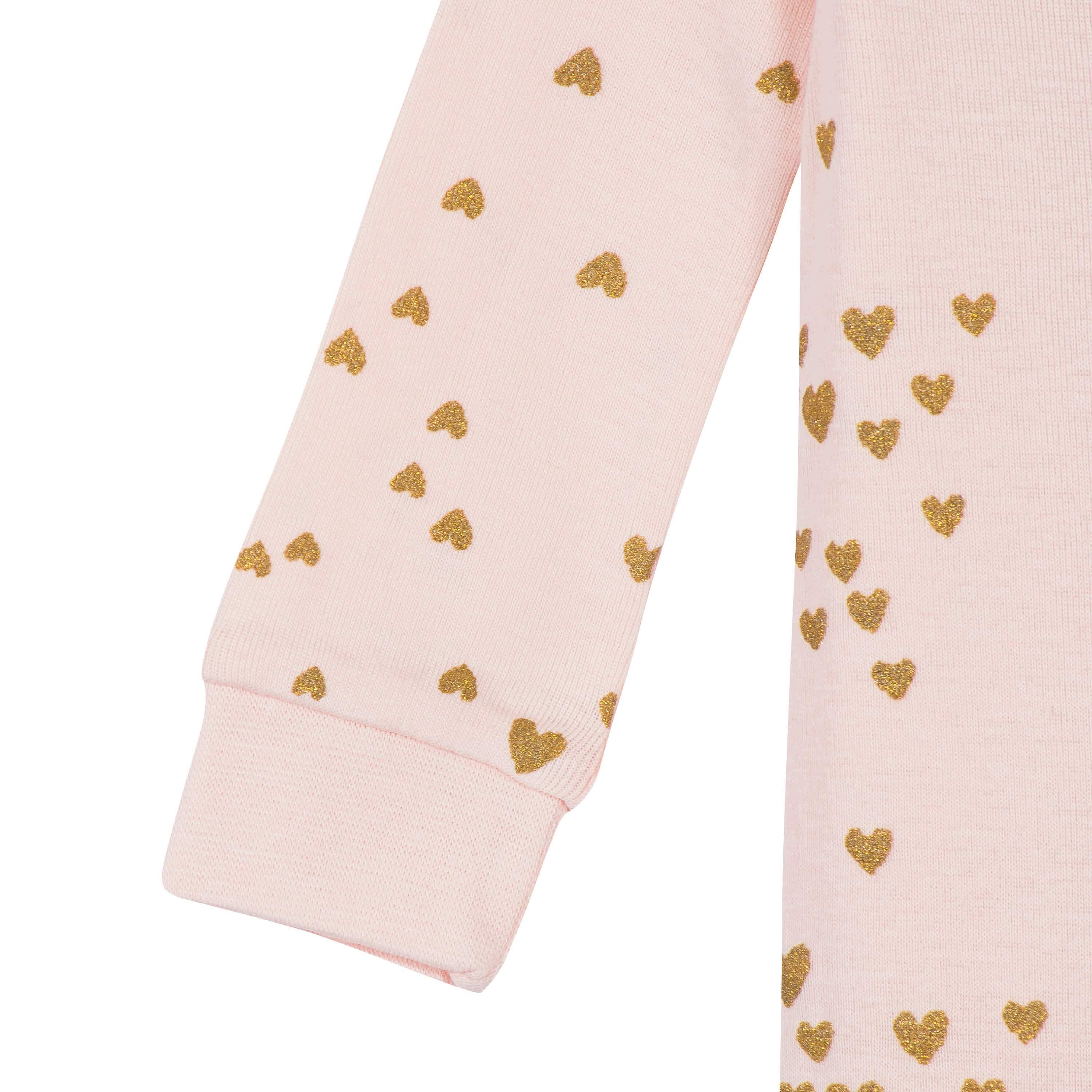 2-Pack Baby & Toddler Girls Love Snug Fit Footed Cotton Pajamas - Image 5