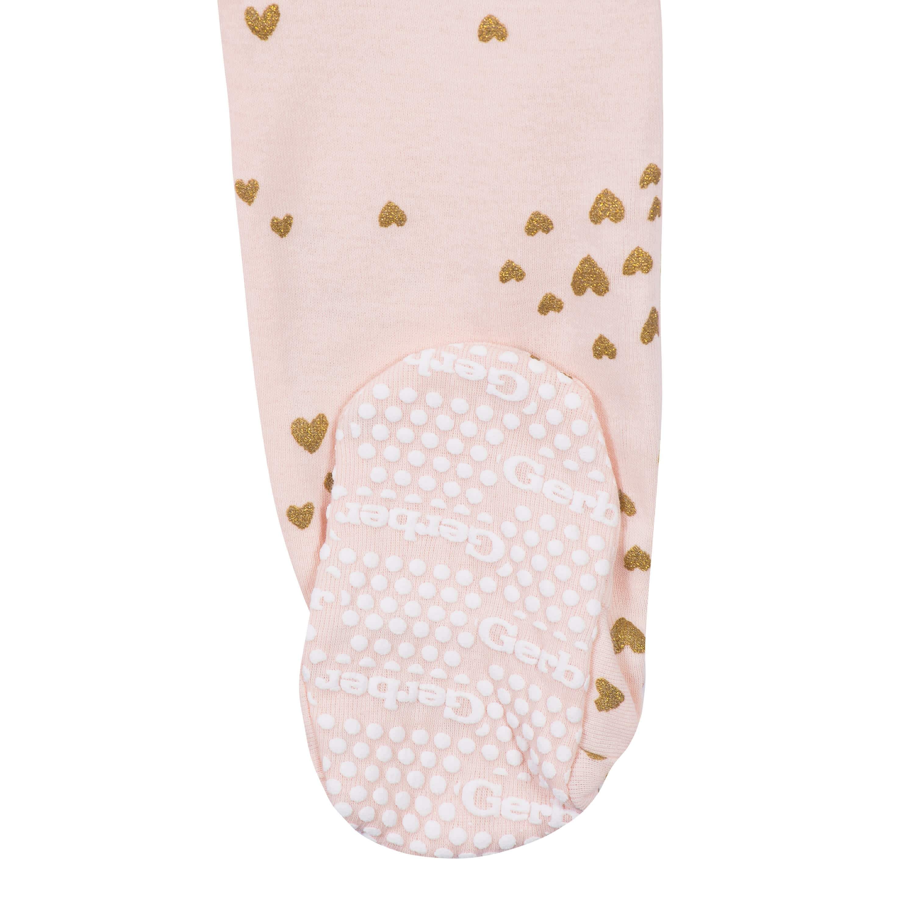 2-Pack Baby & Toddler Girls Love Snug Fit Footed Cotton Pajamas - Image 6