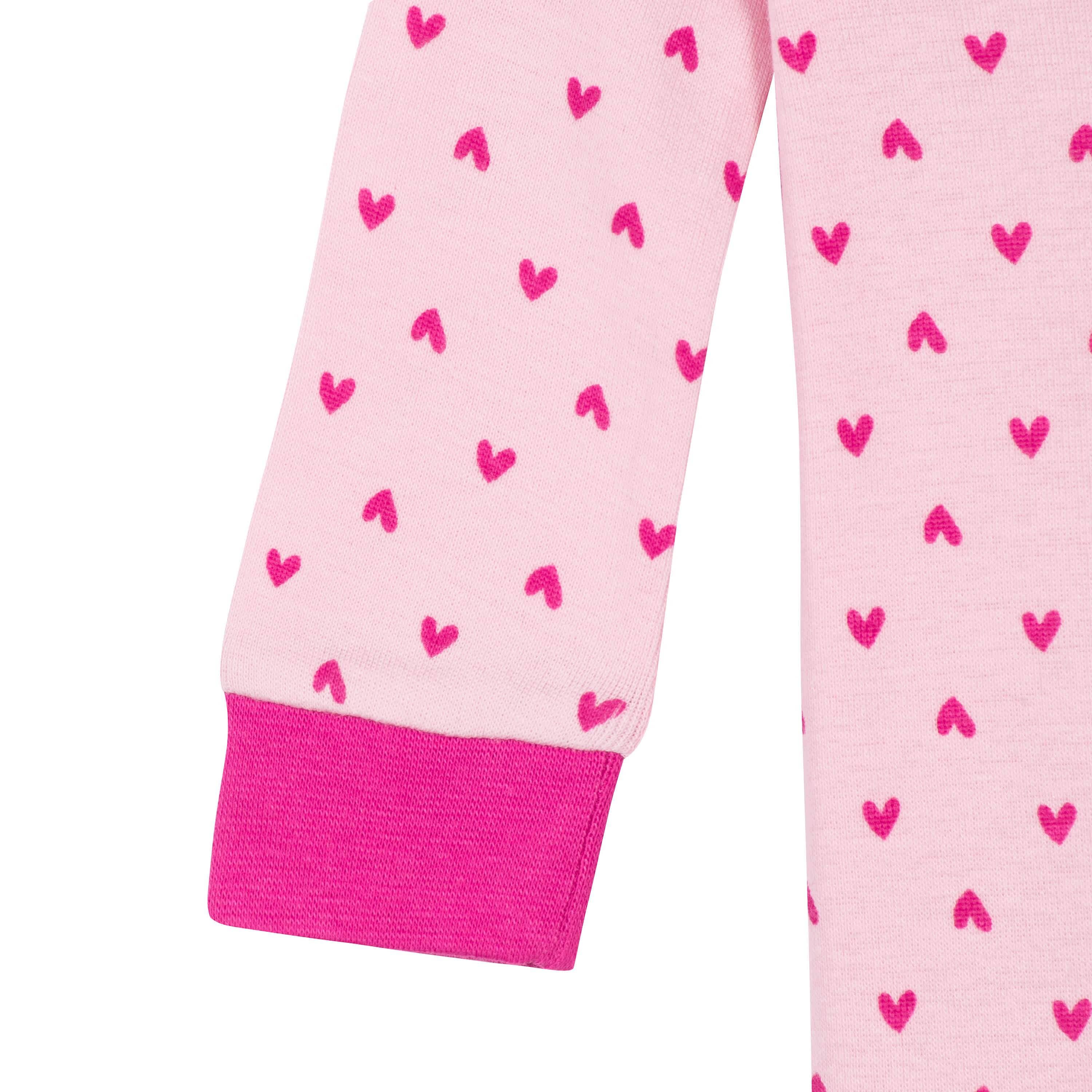 2-Pack Baby & Toddler Girls Rainbows Snug Fit Footed Cotton Pajamas - Image 10