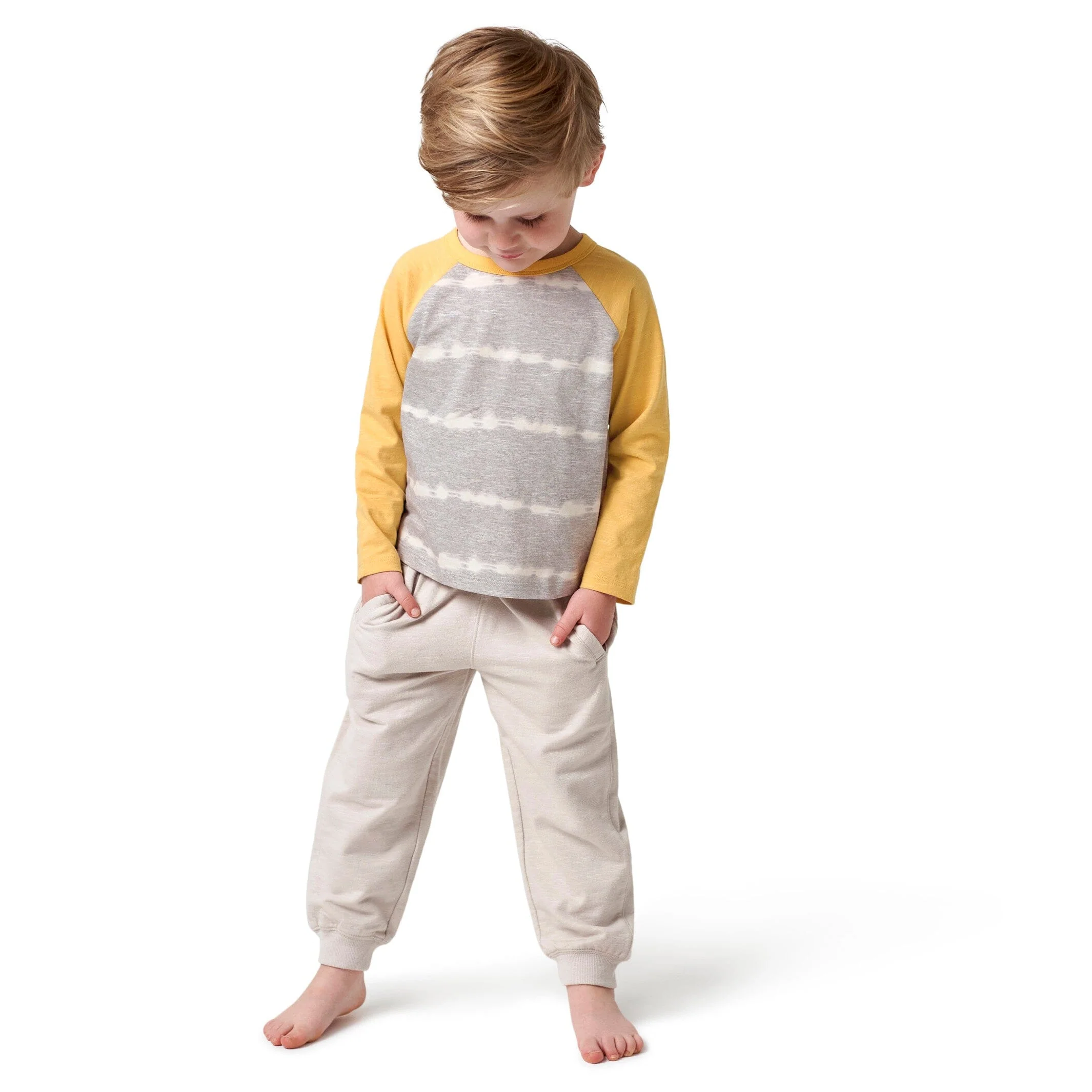 2-Pack Infant & Toddler Boys Rust & Gray Tie Dye Raglan Tees - Image 3