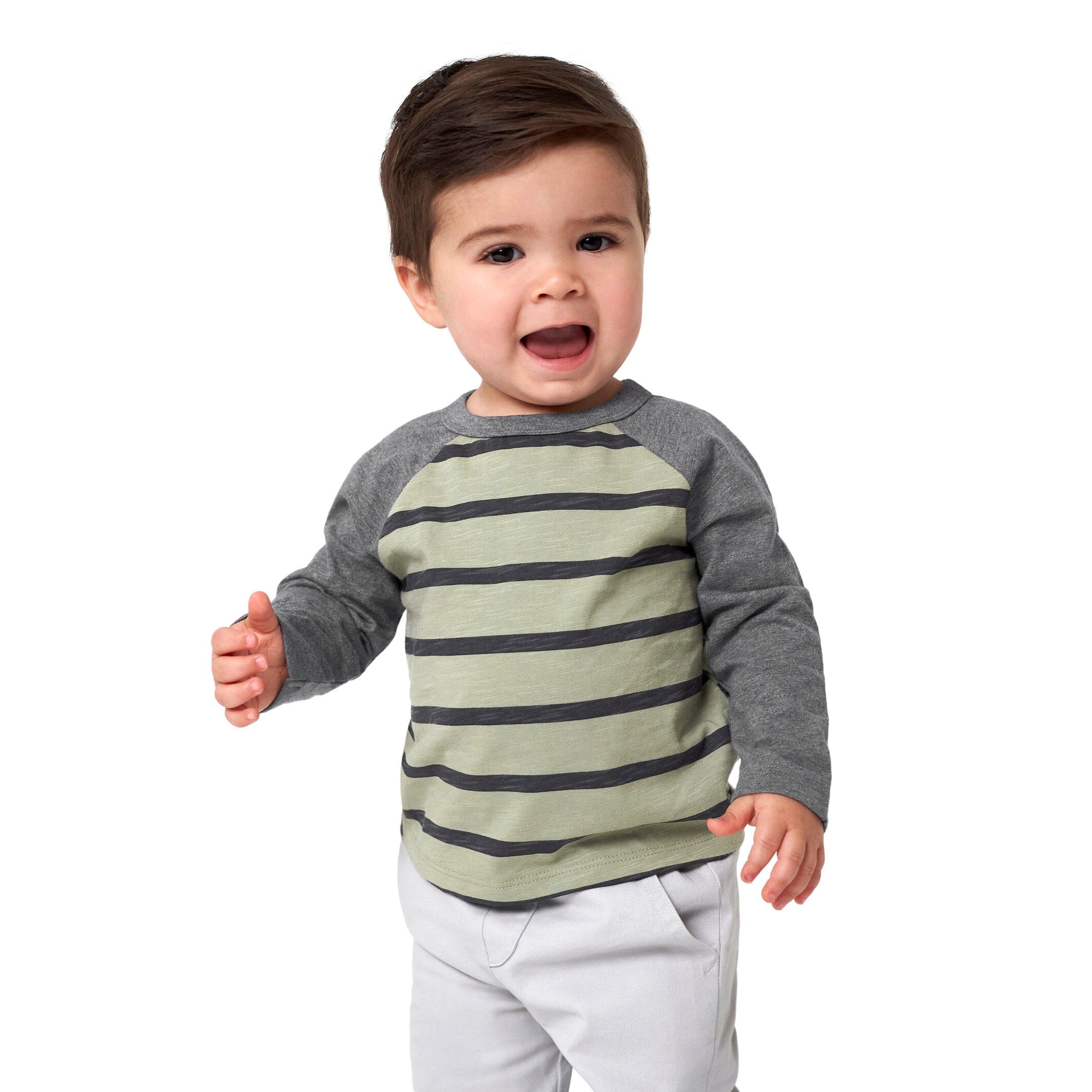 2-Pack Infant & Toddler Boys Green Camo Raglan Tees - Image 2