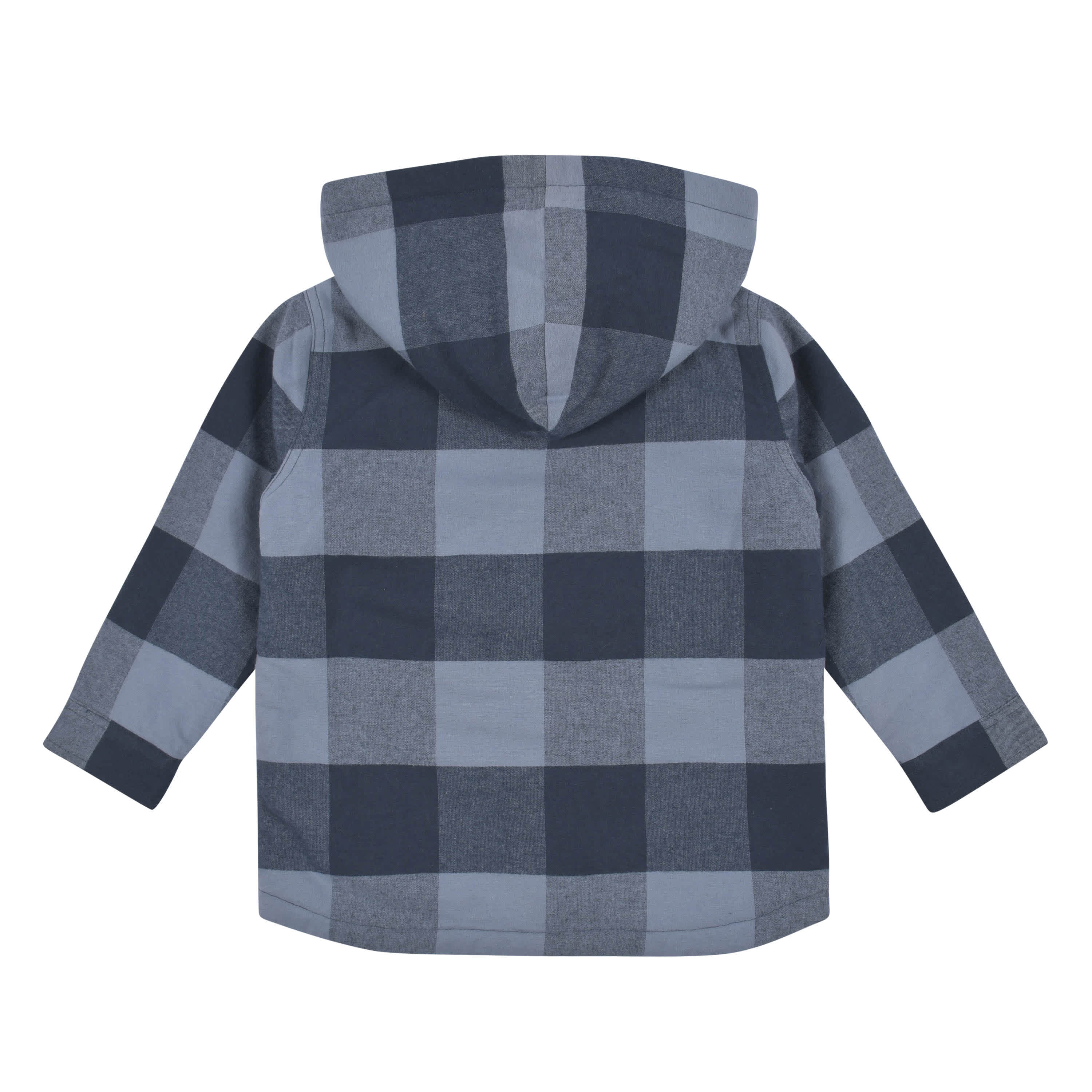 2-Piece Infant & Toddler Boys Navy Plaid Flannel Jacket & Jogger Set - Image 4