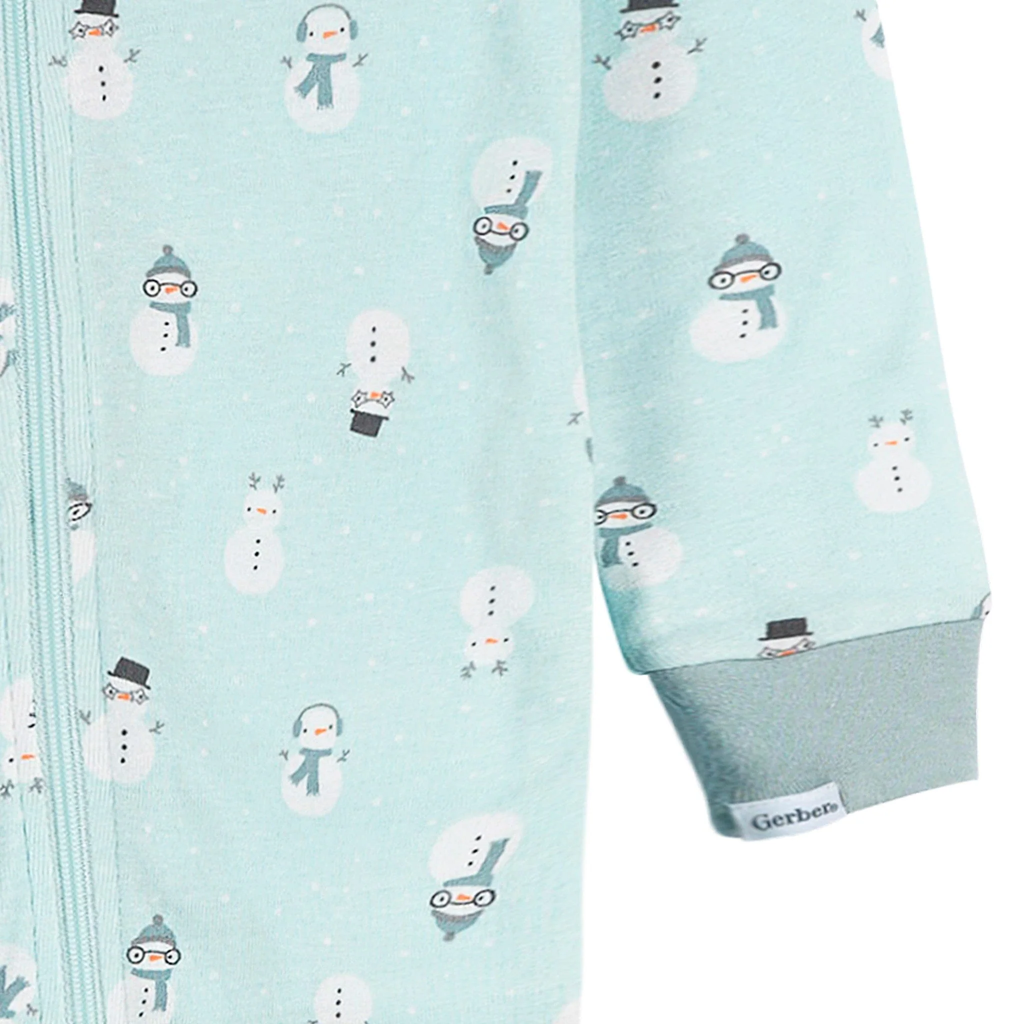 2-Pack Infant & Toddler Snowman Stripe Snug Fit Footless Pajamas - Image 4