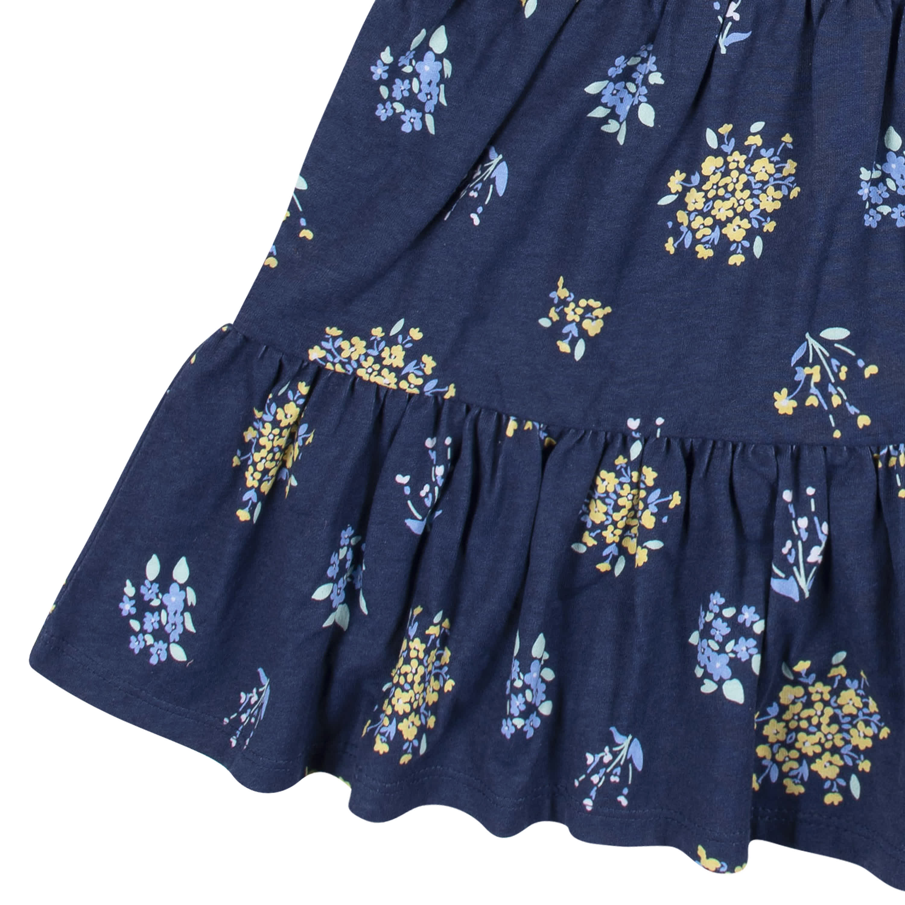 2-Pack Infant & Toddler Girls Blue Floral Knit Dresses - Image 6