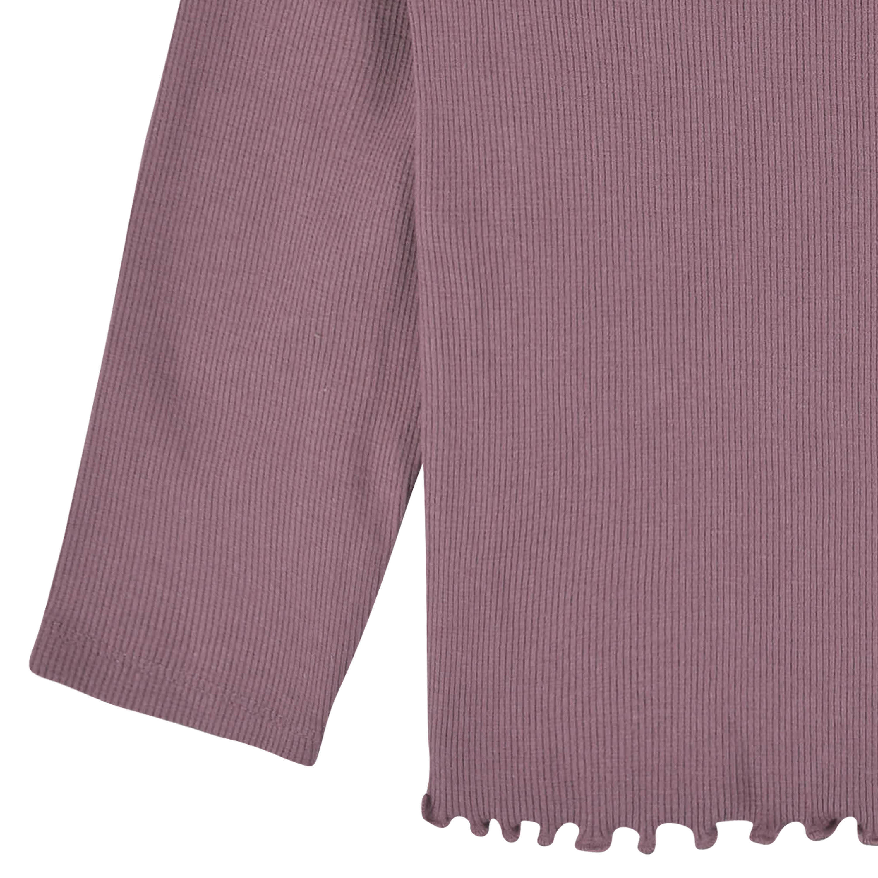 2-Pack Infant & Toddler Girls Burgundy Floral Double Ruffle Tops - Image 7