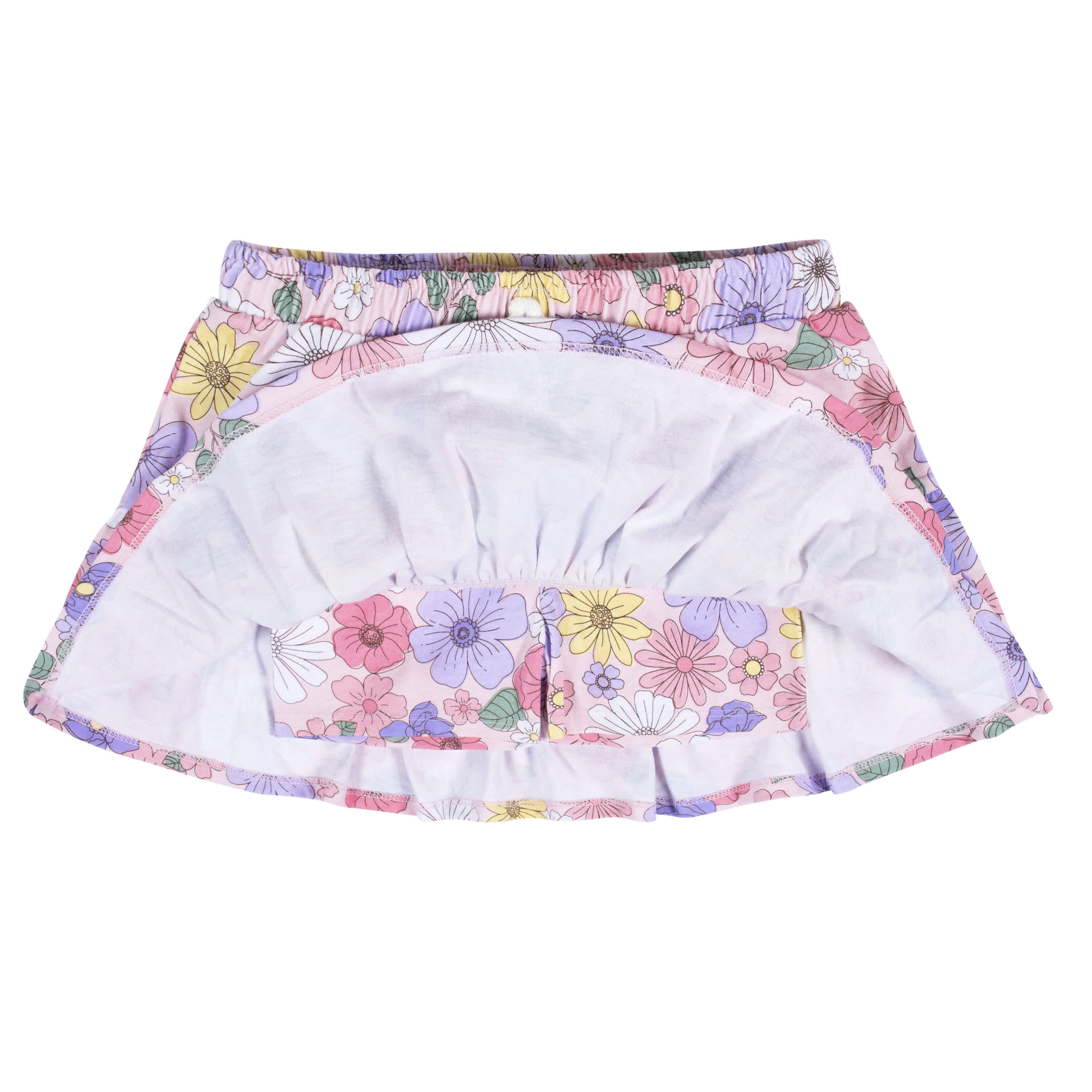 2-Pack Infant Girls Pink Floral Skorts - Image 5