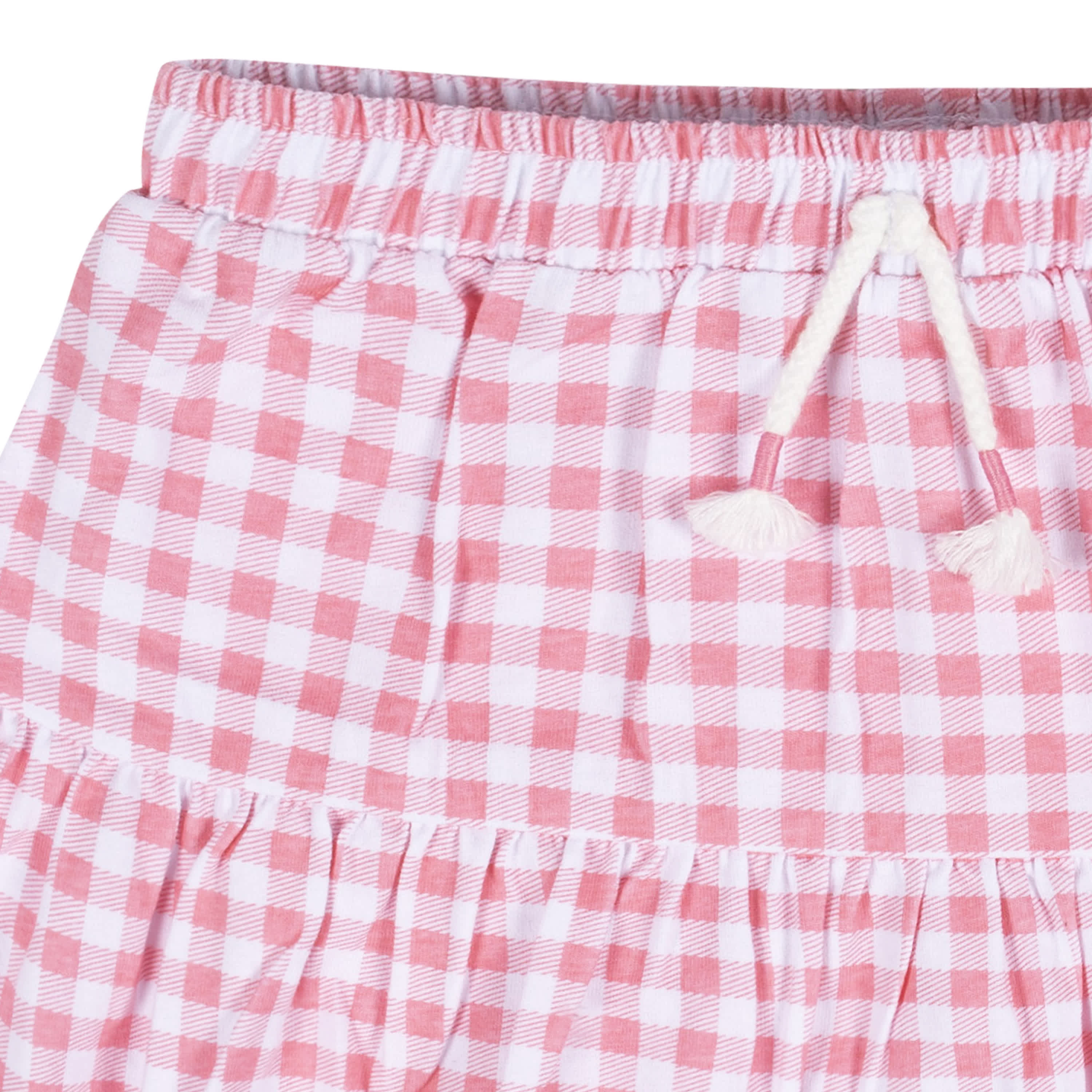 2-Pack Infant Girls Pink Floral Skorts - Image 8
