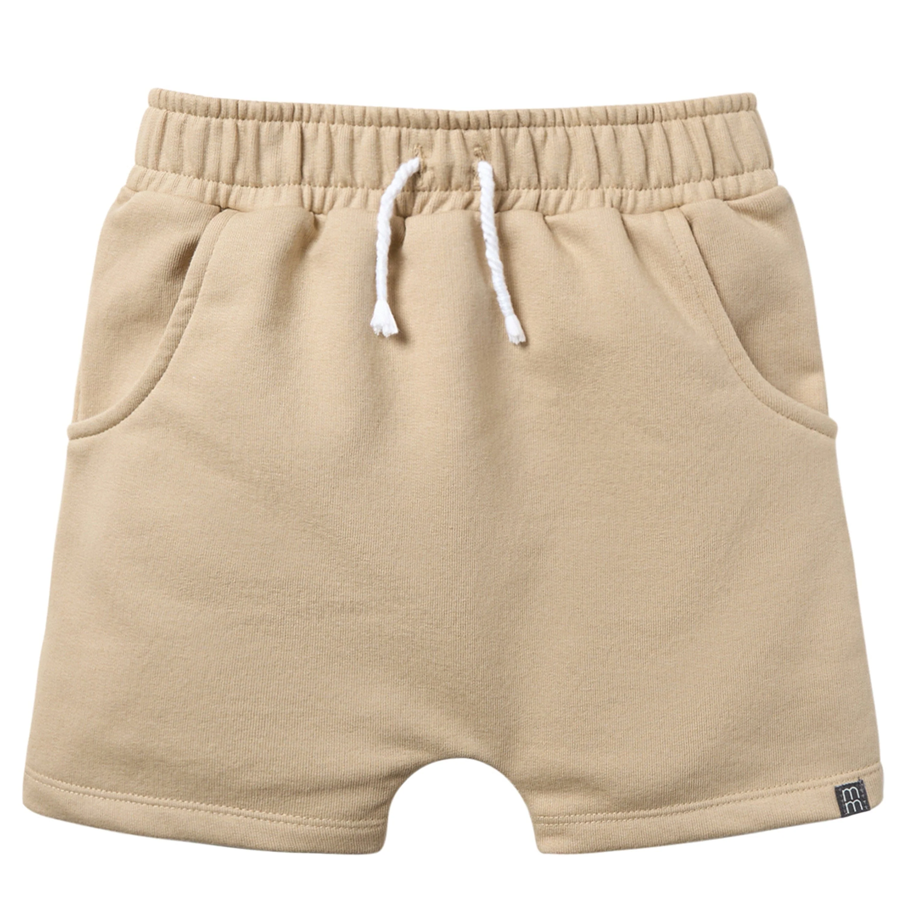 2-Pack Infant & Toddler Boys Dark Green & Light Tan Harem Shorts - Image 2
