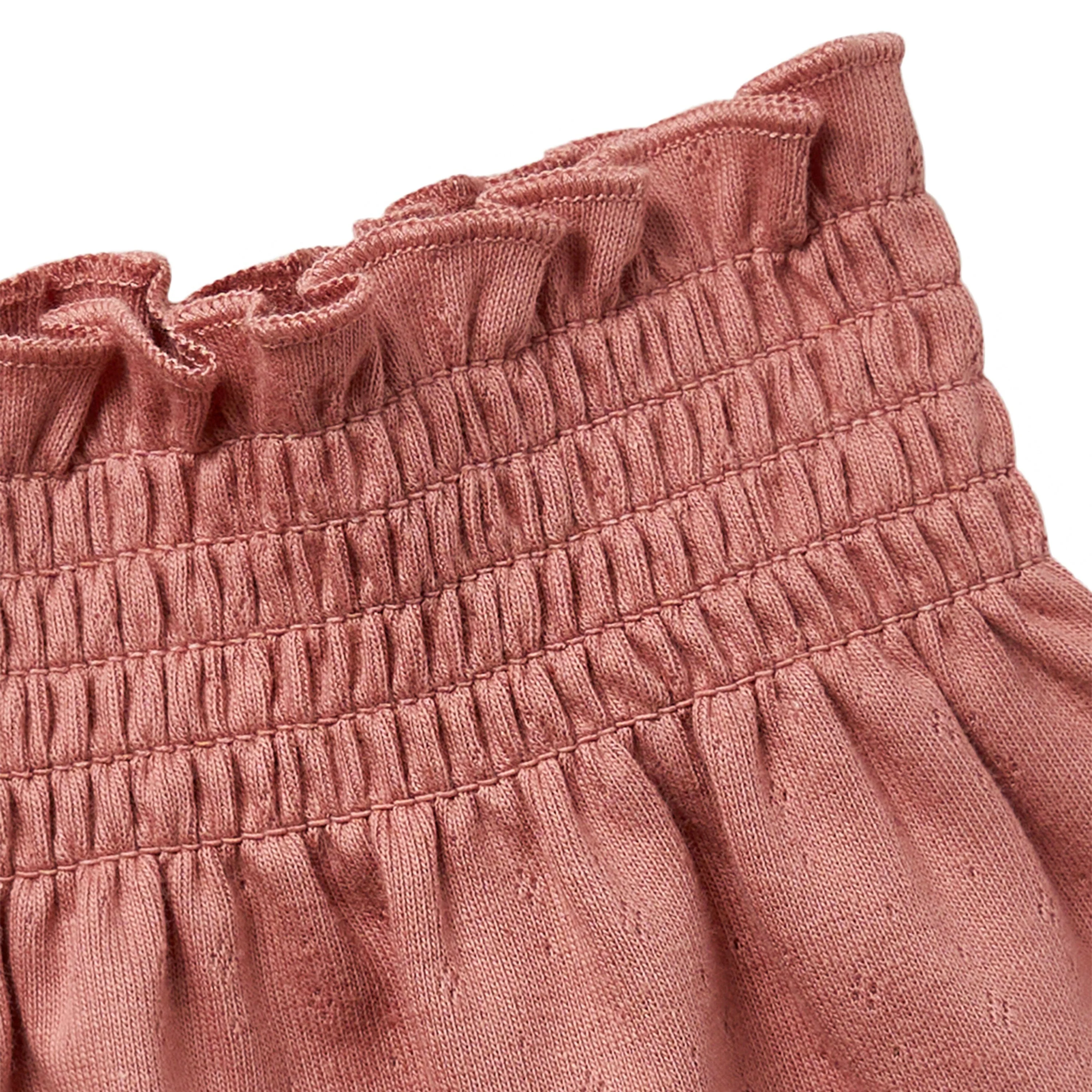 2-Pack Infant & Toddler Girls Rose Smocked Wide Leg Shorts - Image 5