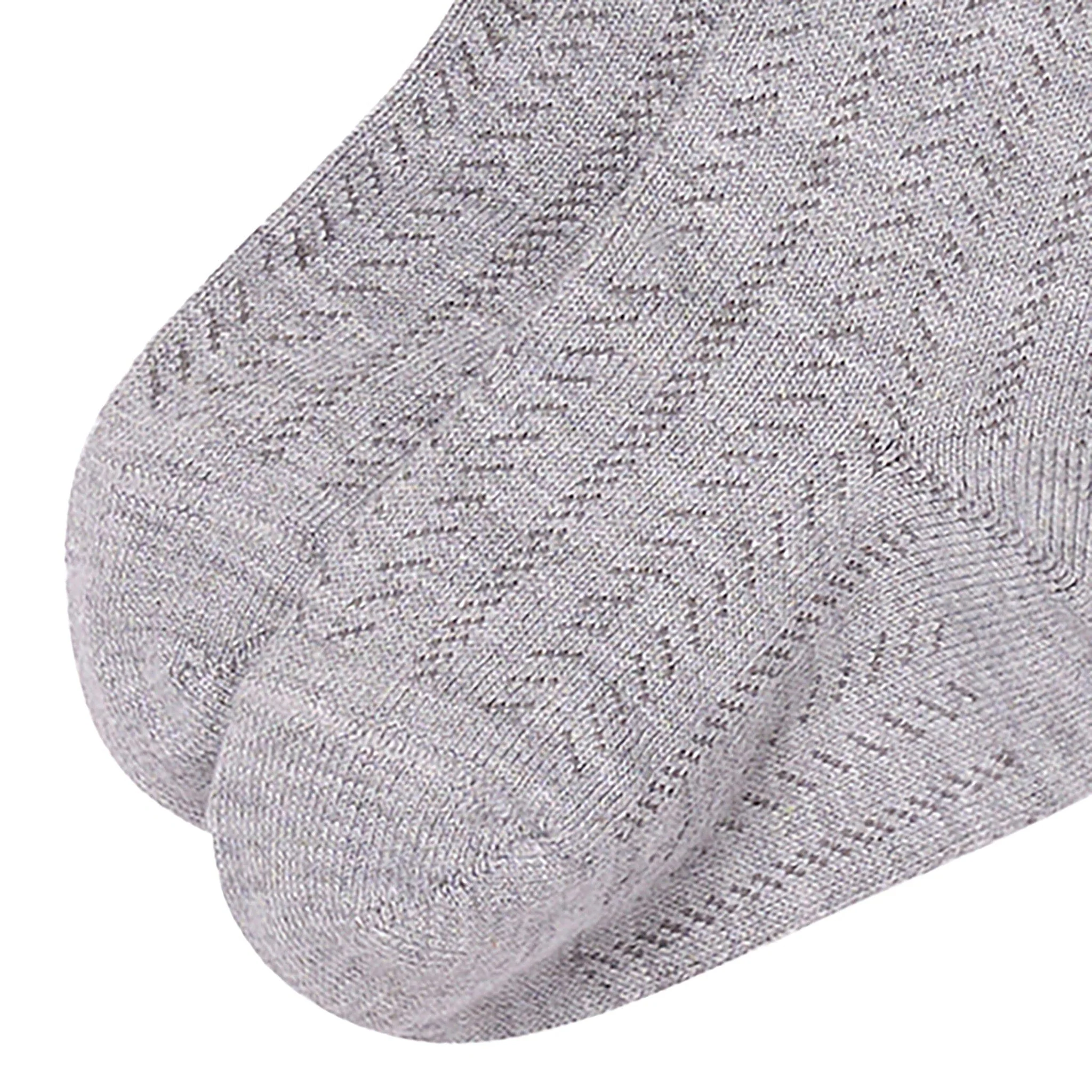 2-Pack Toddler Girls Grey & Black Pointelle Ribbed Tights - Image 3