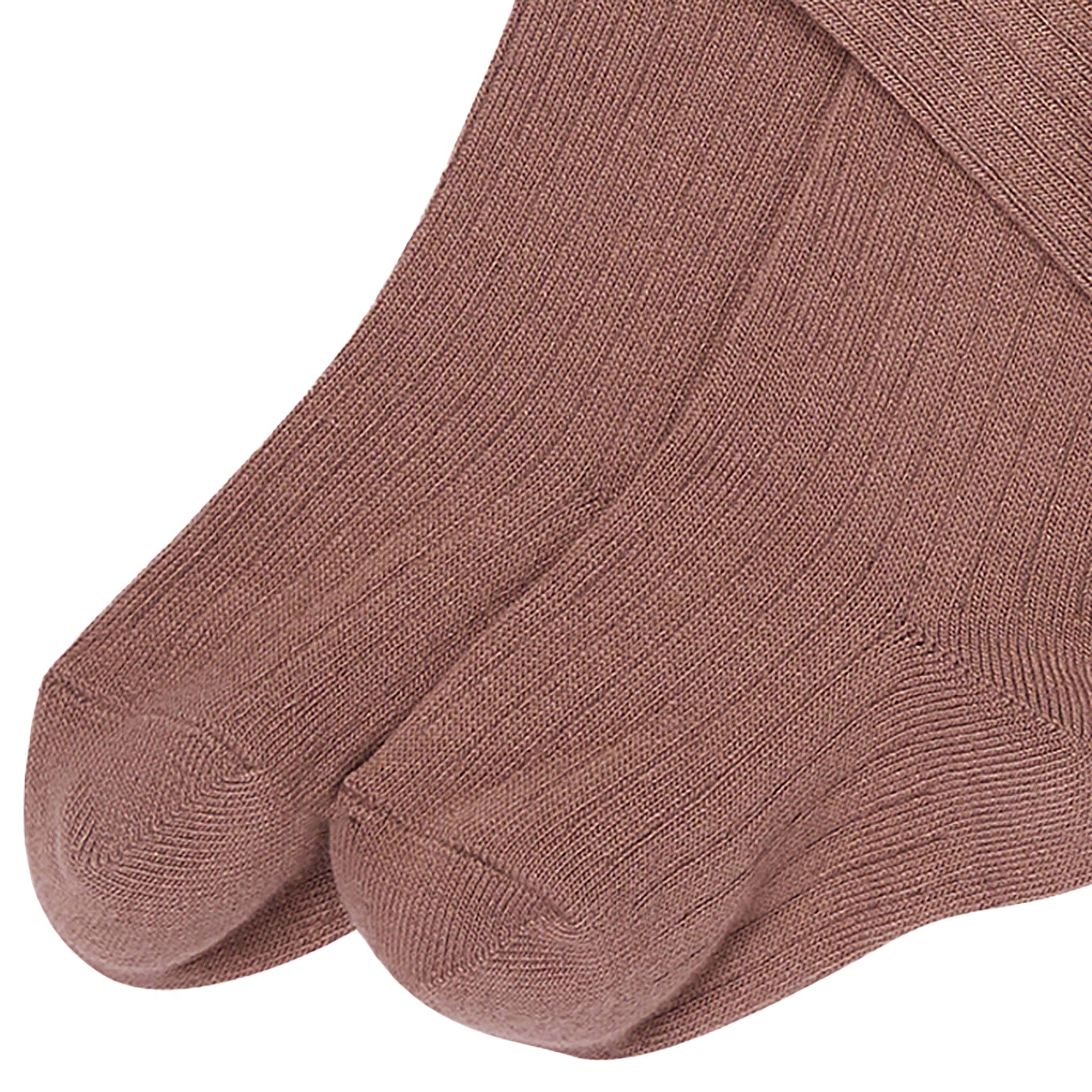 2-Pack Toddler Girls Brown & Ivory Pointelle Ribbed Tights - Image 3