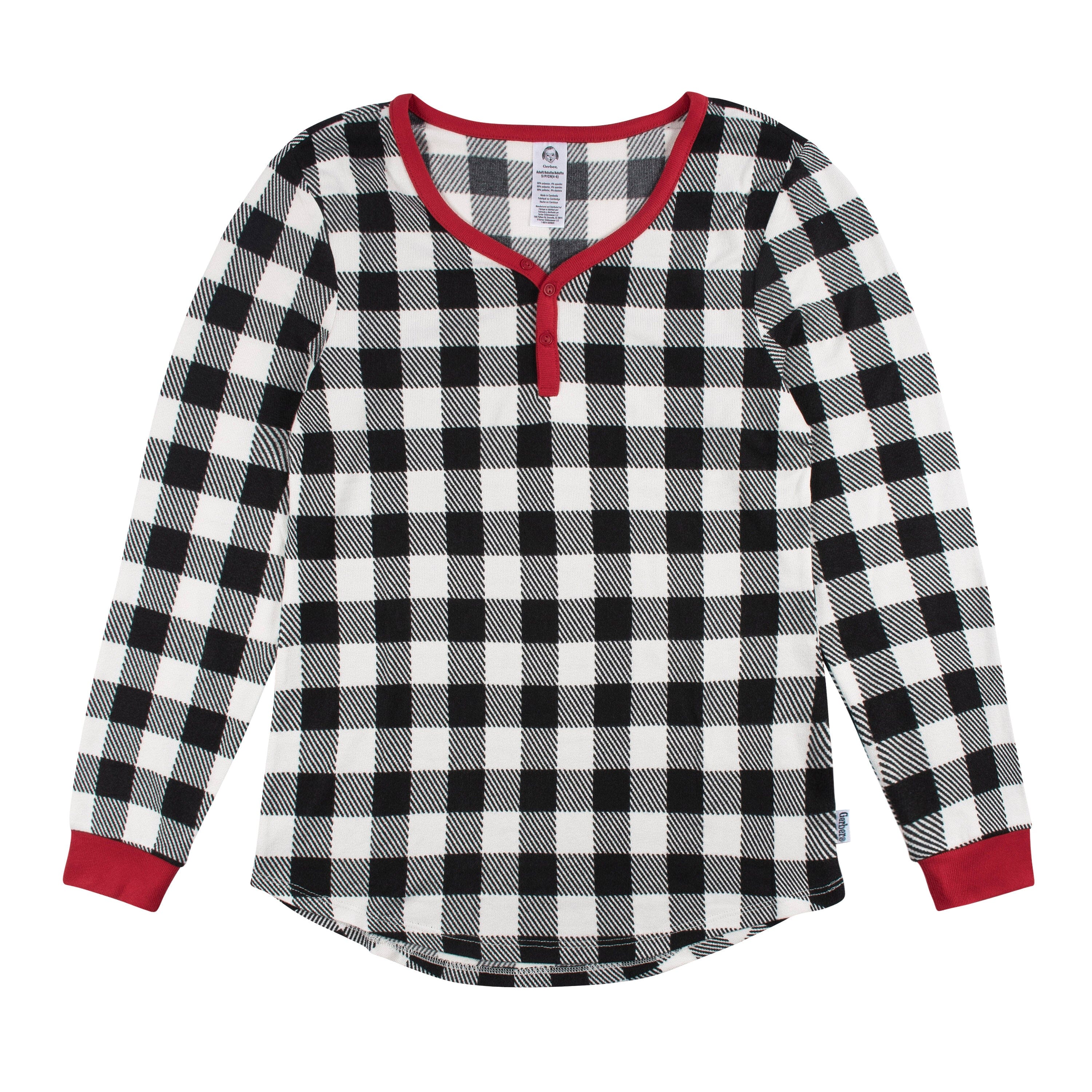 Women’s 2-Piece Hacci Buffalo Plaid Pajama Set - Image 7