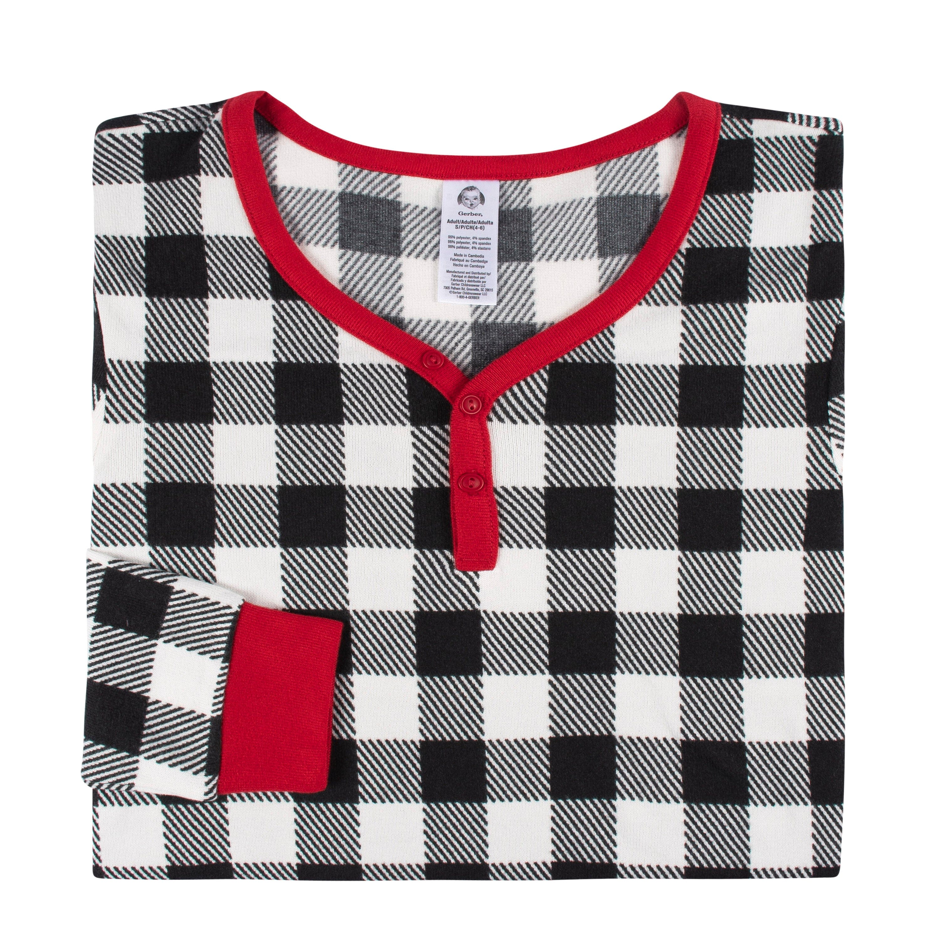 Women’s 2-Piece Hacci Buffalo Plaid Pajama Set - Image 8