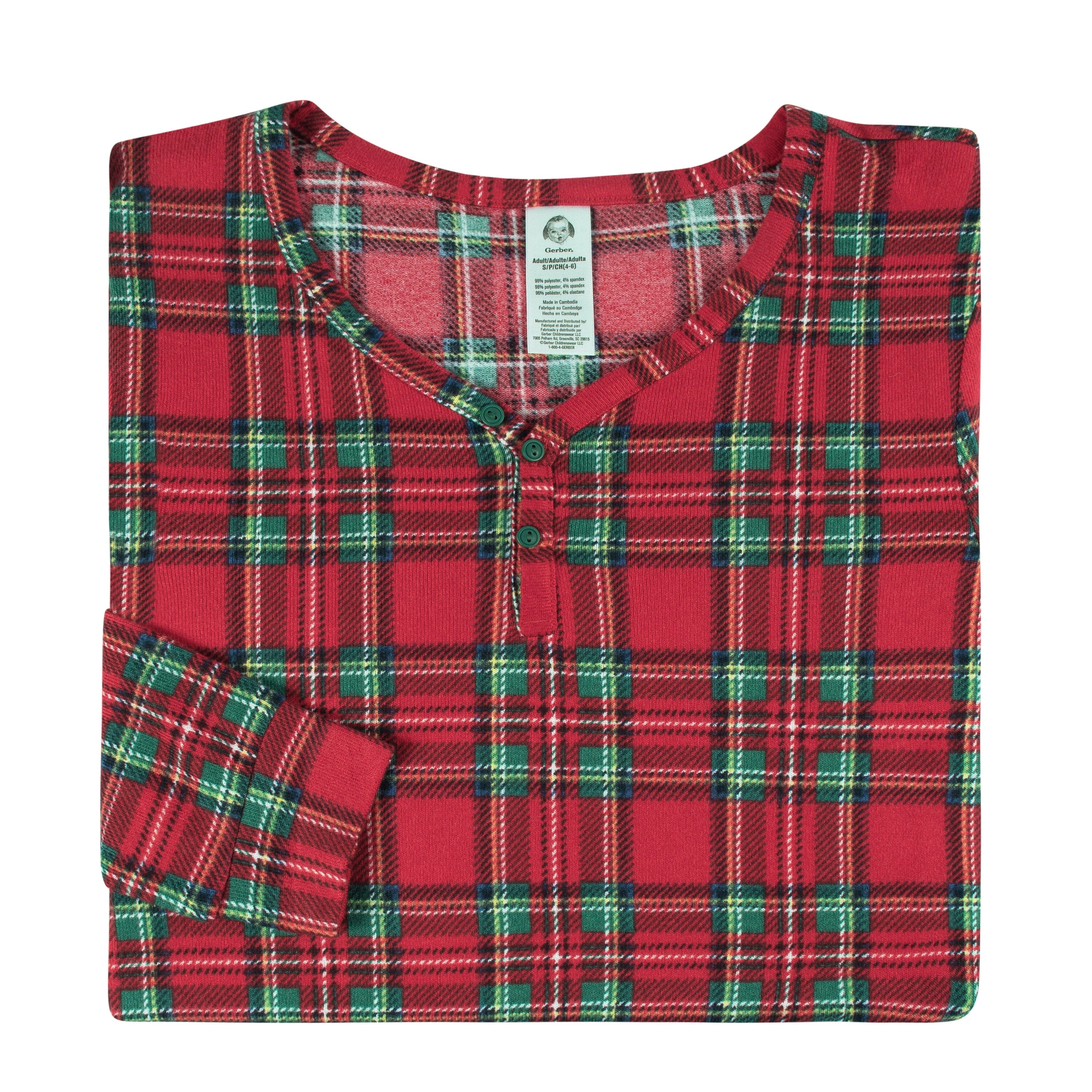 2-Piece Women's Stewart Plaid Hacci Pajama Set - Image 5