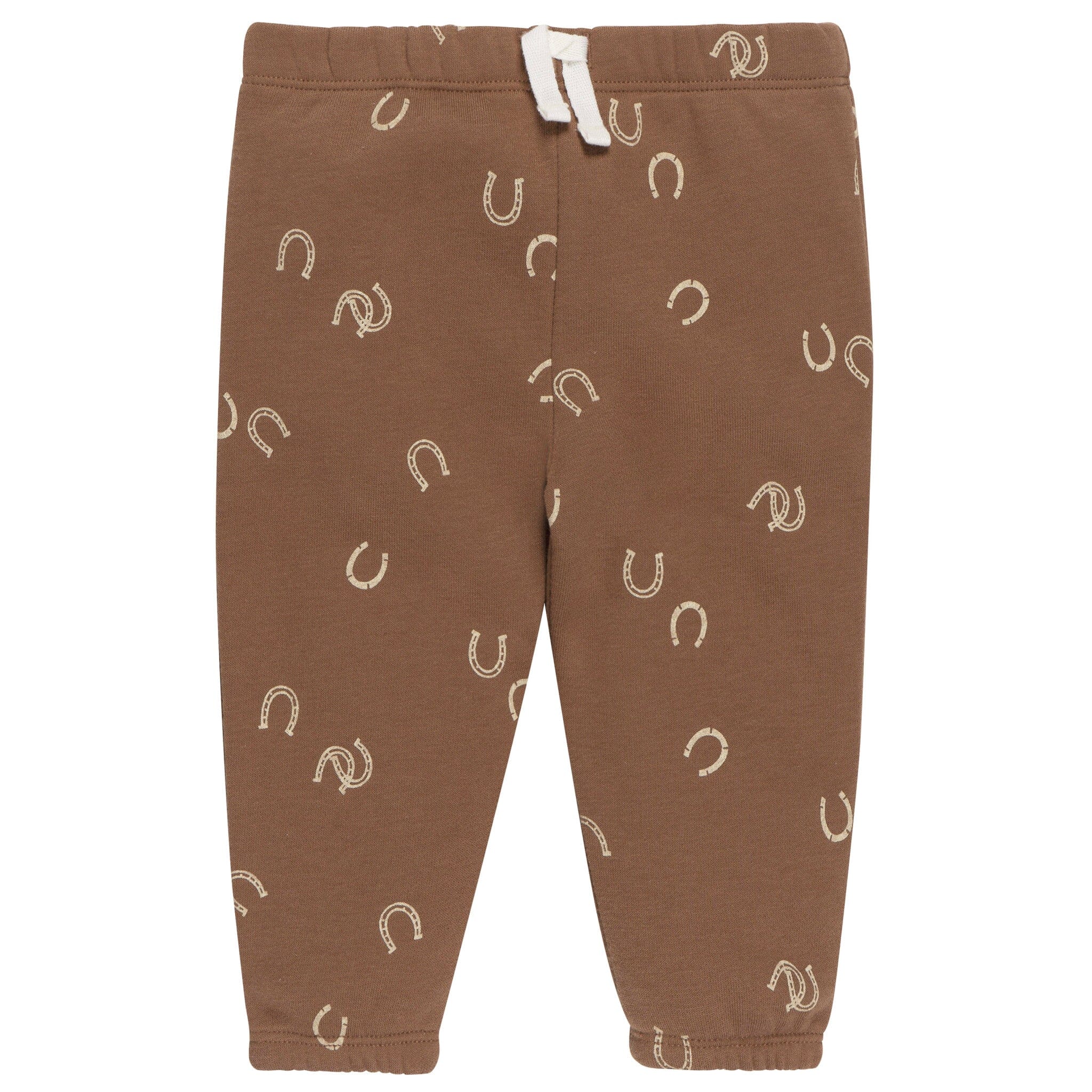 2-Piece Baby & Toddler Boys Brown Horseshoe Sweatshirt & Pant Set - Image 7