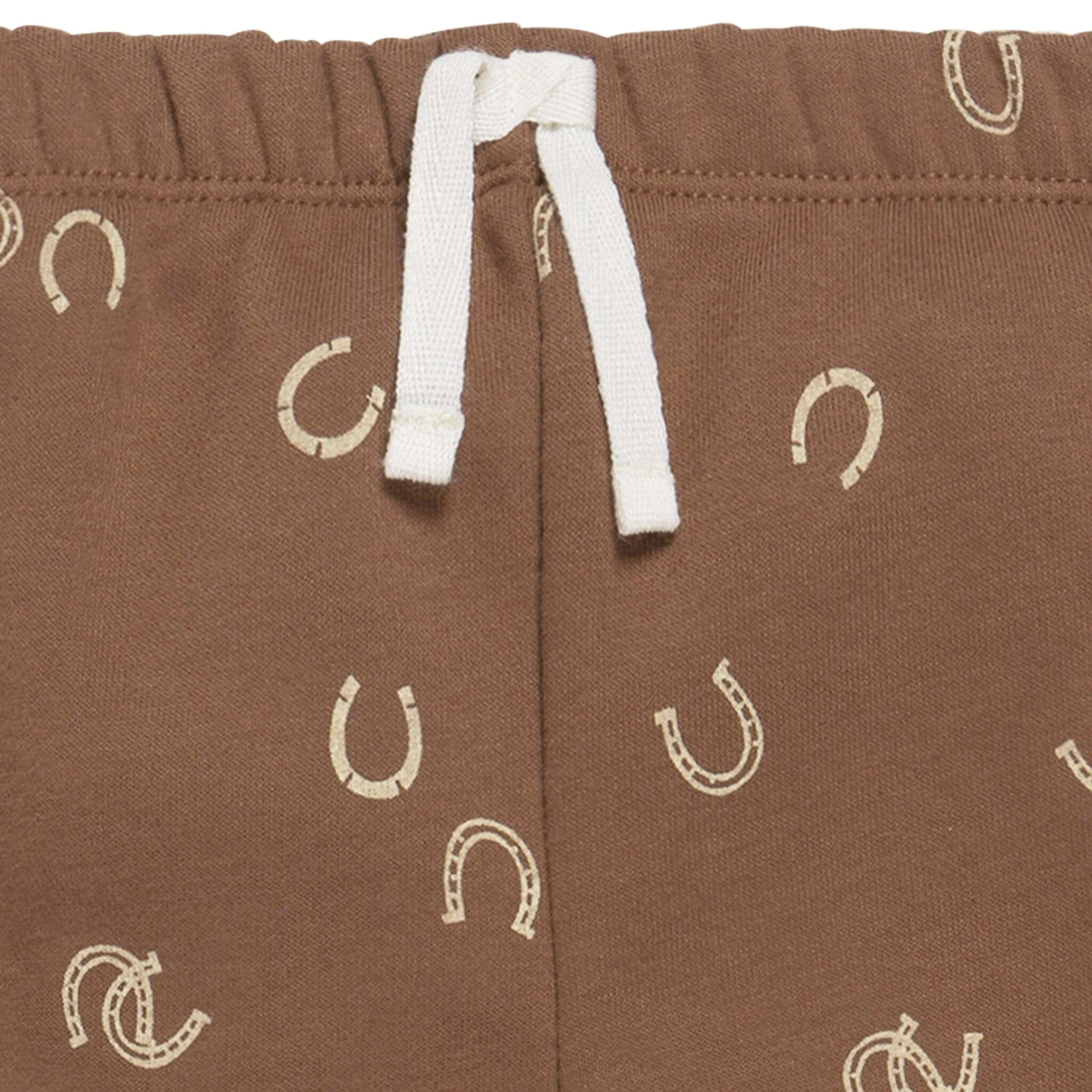 2-Piece Baby & Toddler Boys Brown Horseshoe Sweatshirt & Pant Set - Image 8