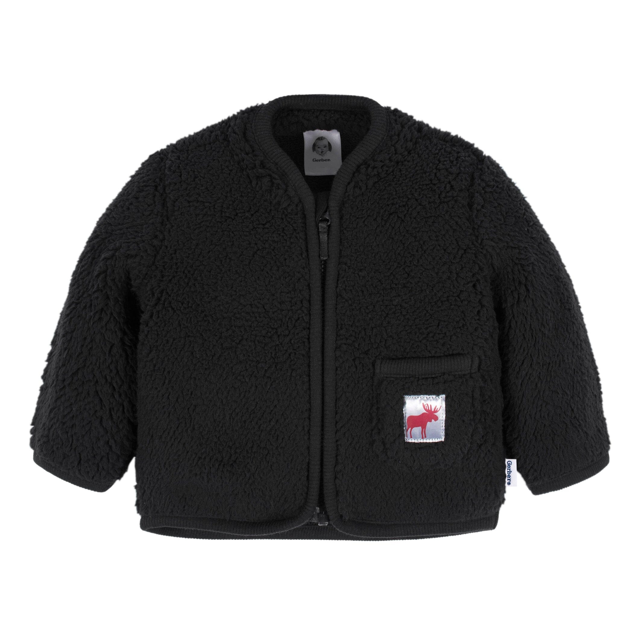 2-Piece Baby & Toddler Boys Moose Sherpa Jacket & Jogger Set - Image 2