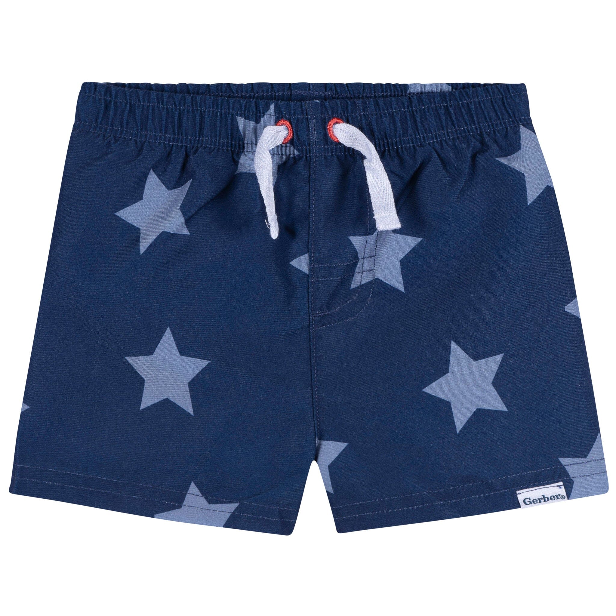 2-Piece Baby & Toddler Boys UPF 50+ Patriotic Stars Rash Guard & Swim Trunks Set - Image 4