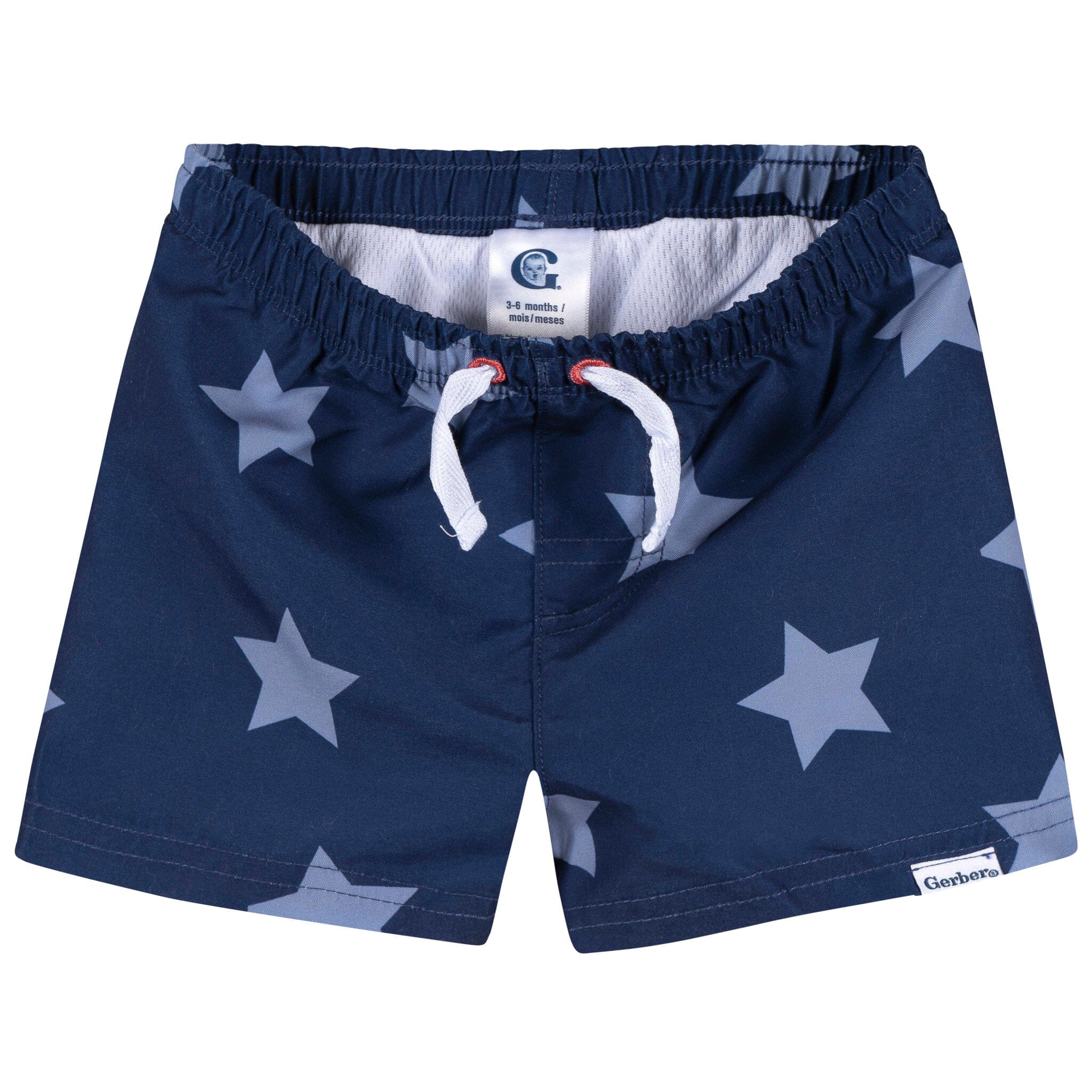 2-Piece Baby & Toddler Boys UPF 50+ Patriotic Stars Rash Guard & Swim Trunks Set - Image 5