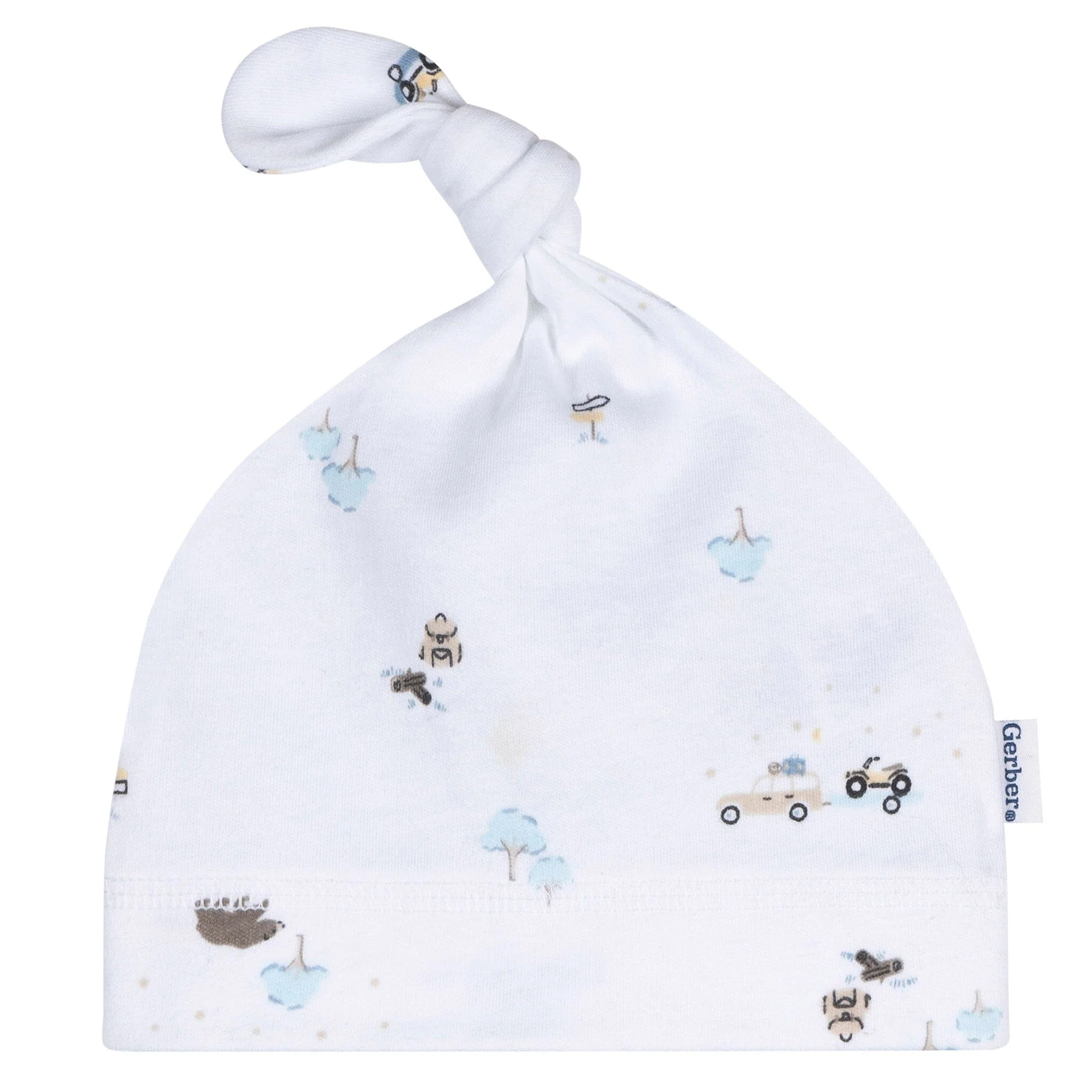 2-Piece Baby Boys Road Trip Swaddle and Cap Set - Image 2