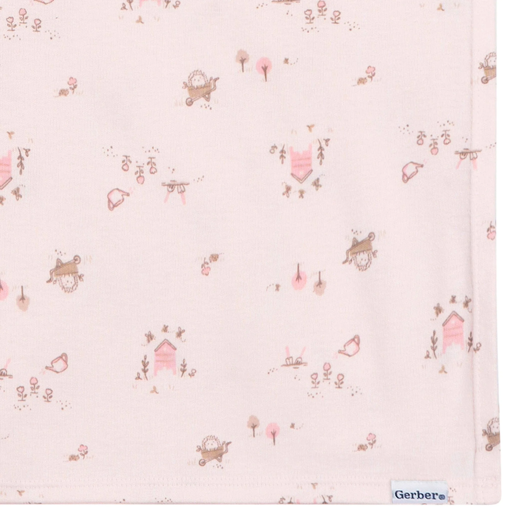2-Piece Baby Girls Garden Swaddle and Headband Set - Image 7