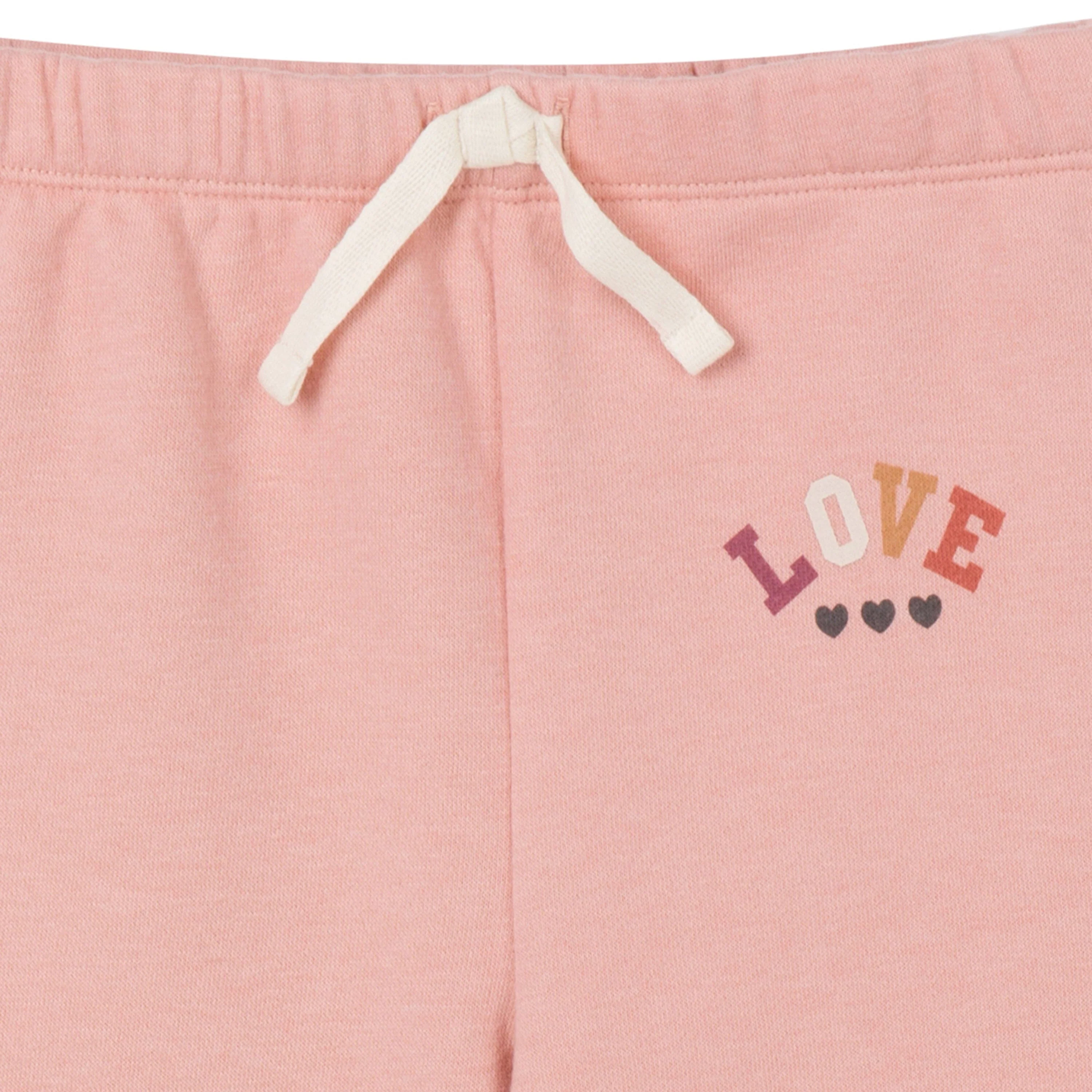 2-Piece Baby & Toddler Girls LOVE Sweatshirt & Pant Set - Image 7