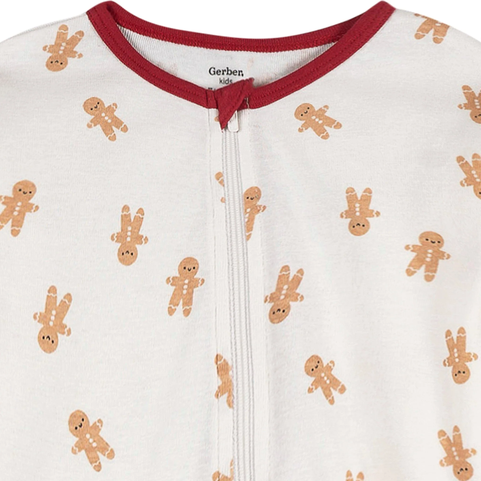 2-Piece Baby & Toddler Gingerbread People Snug Fit Footed Pajamas - Image 5