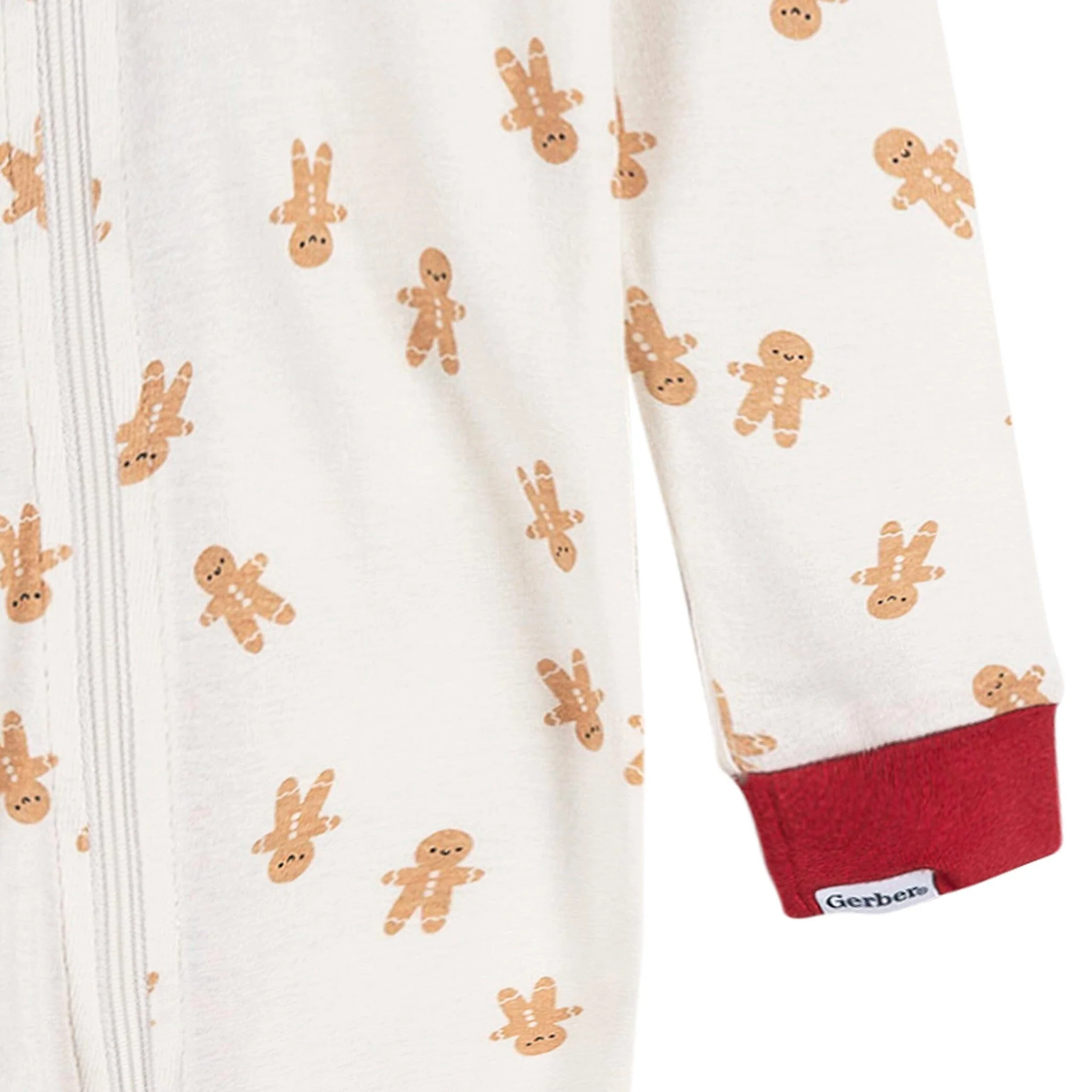 2-Piece Baby & Toddler Gingerbread People Snug Fit Footed Pajamas - Image 6