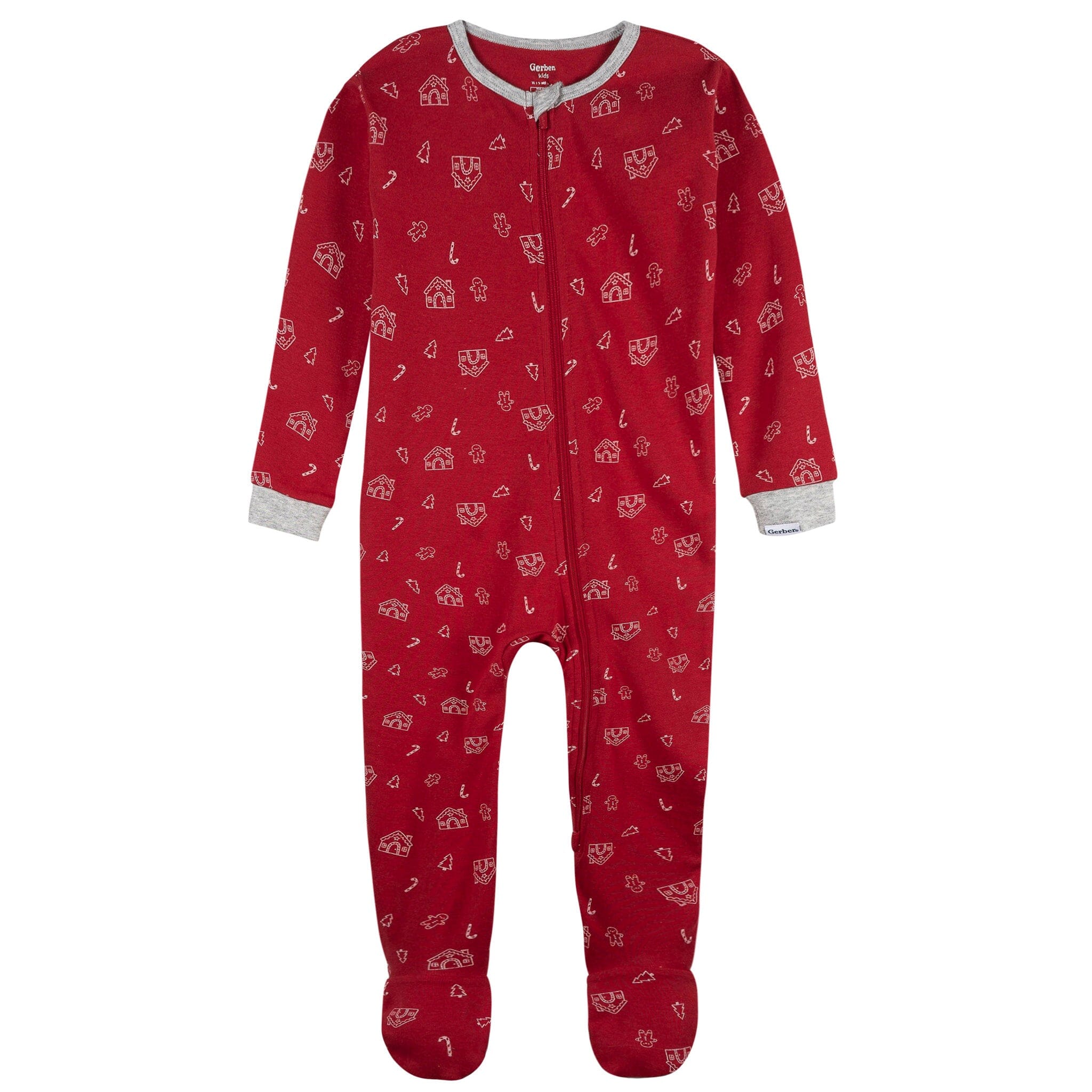 2-Piece Baby & Toddler Gingerbread People Snug Fit Footed Pajamas - Image 7