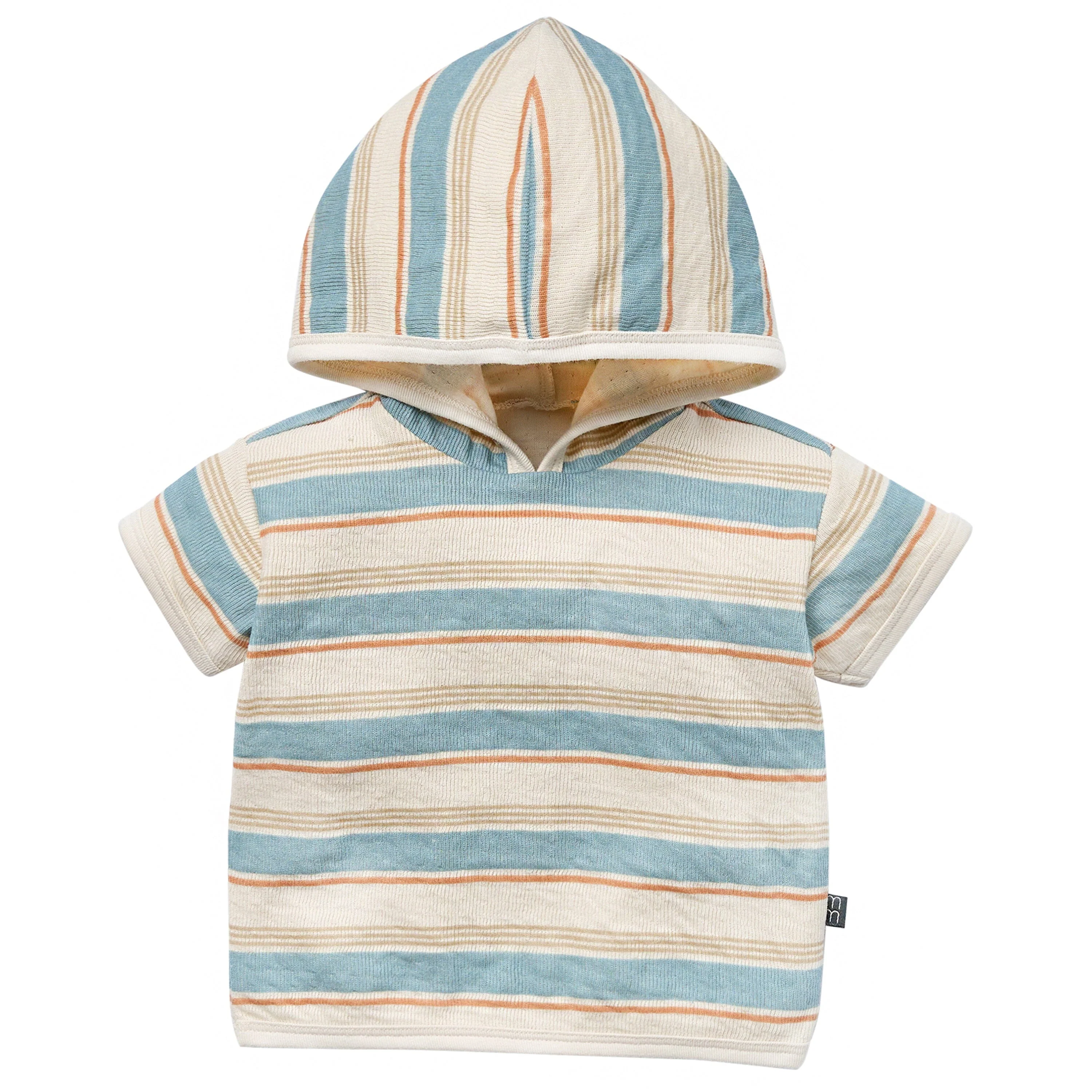 2-Piece Baby Boys Hooded Short Sleeve Top & Cuffed Shorts Set - Image 2