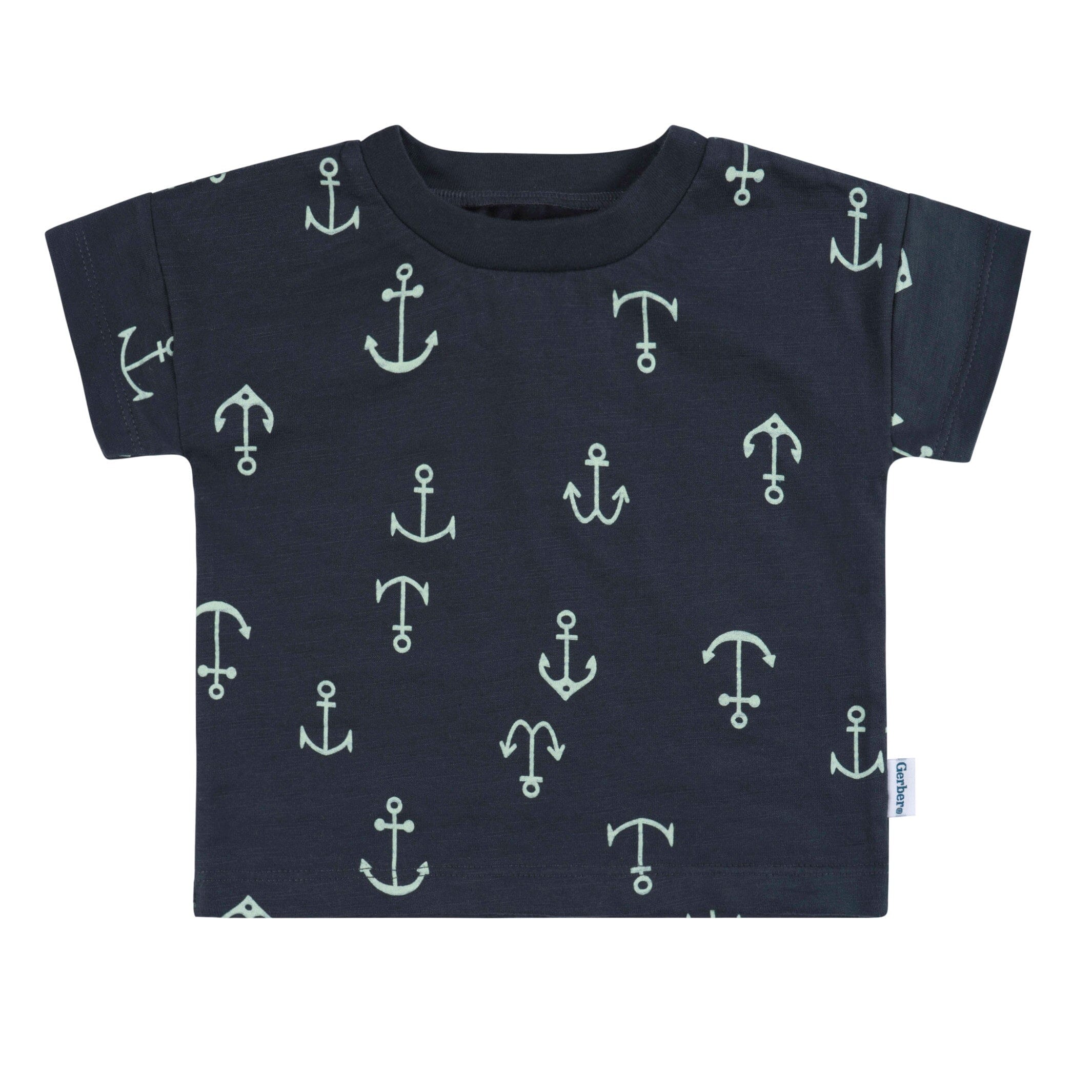 2-Piece Baby and Toddler Boys Anchor T-Shirt and Shorts Set - Image 3