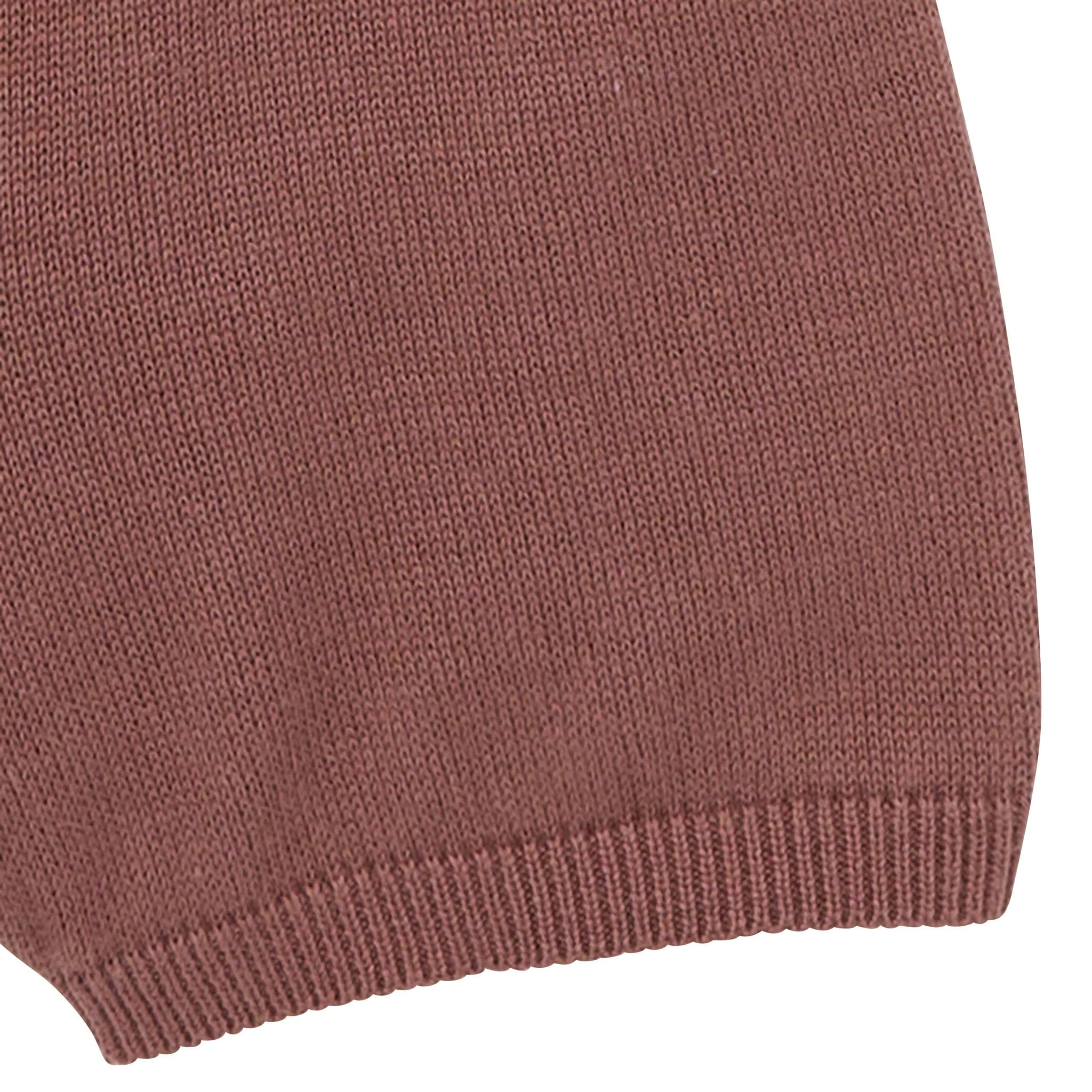 2-Piece Baby Boys Brown Johnny Collar Sweater Knit Set - Image 7