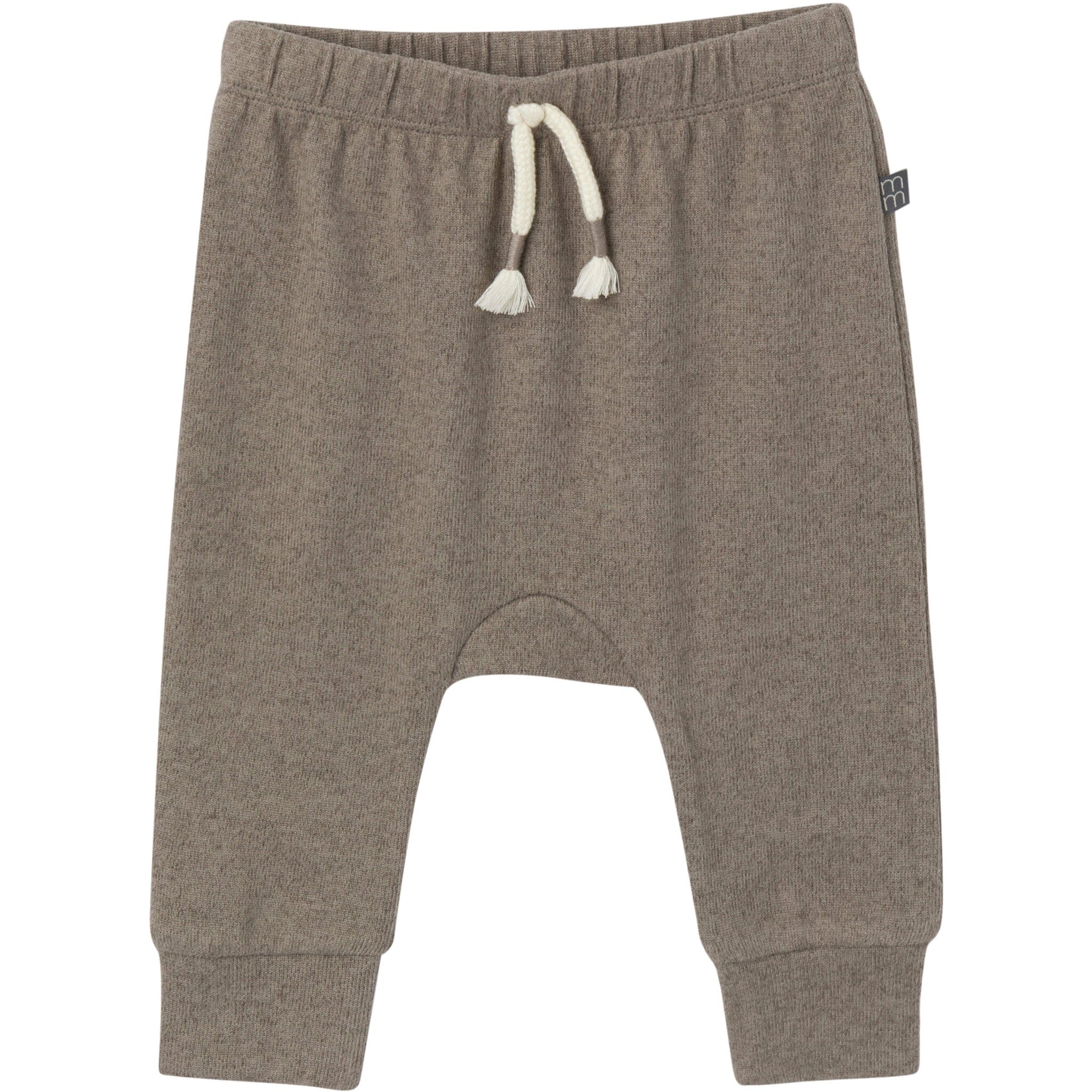 2-Piece Baby Boys Brown Heather Hooded Brushed Hacci Set - Image 5