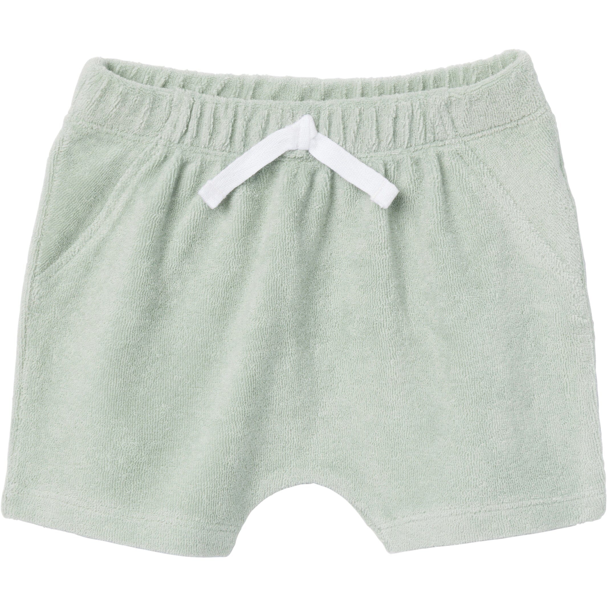 2-Piece Baby Boys Green Stripe Shirt and Shorts Set - Image 5