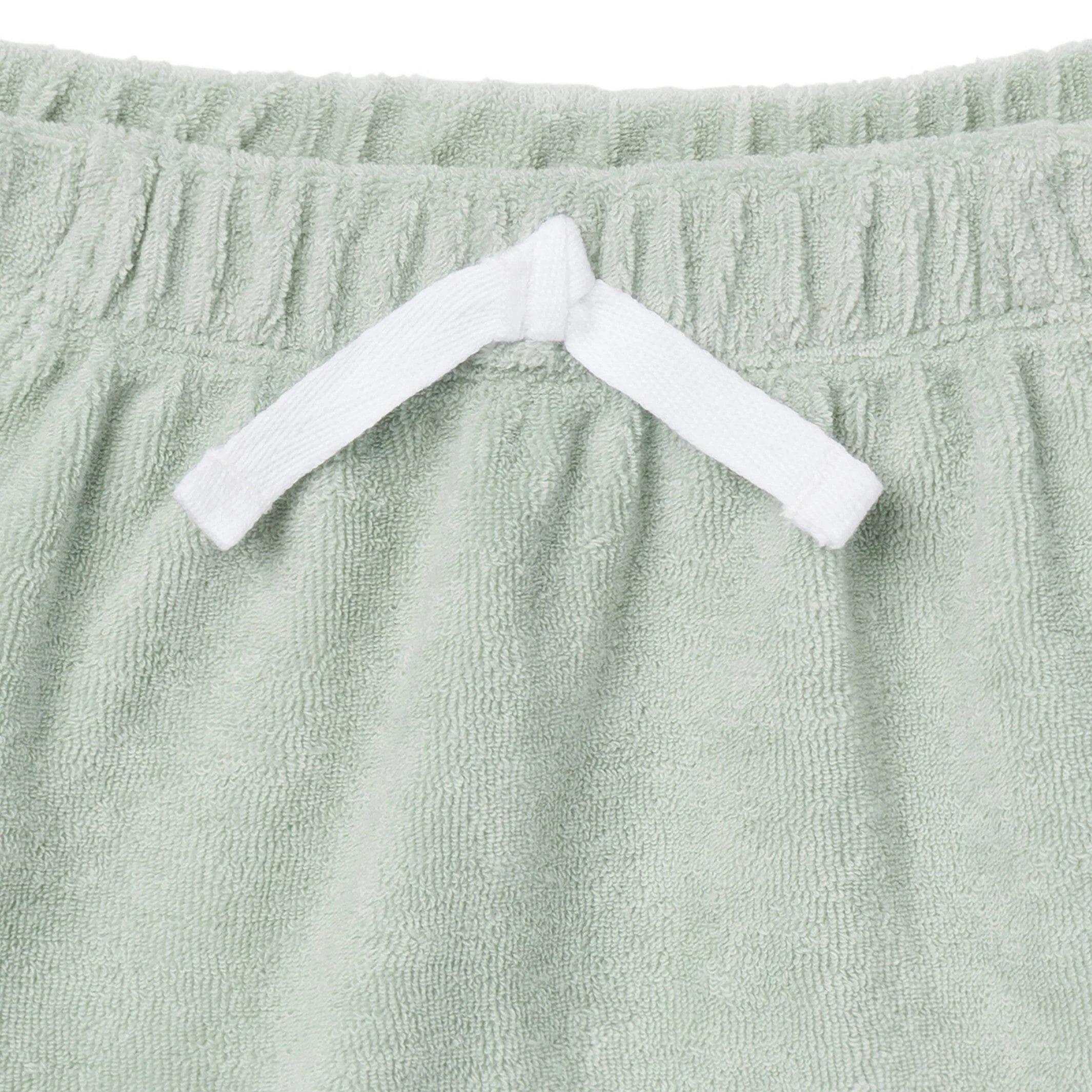 2-Piece Baby Boys Green Stripe Shirt and Shorts Set - Image 6