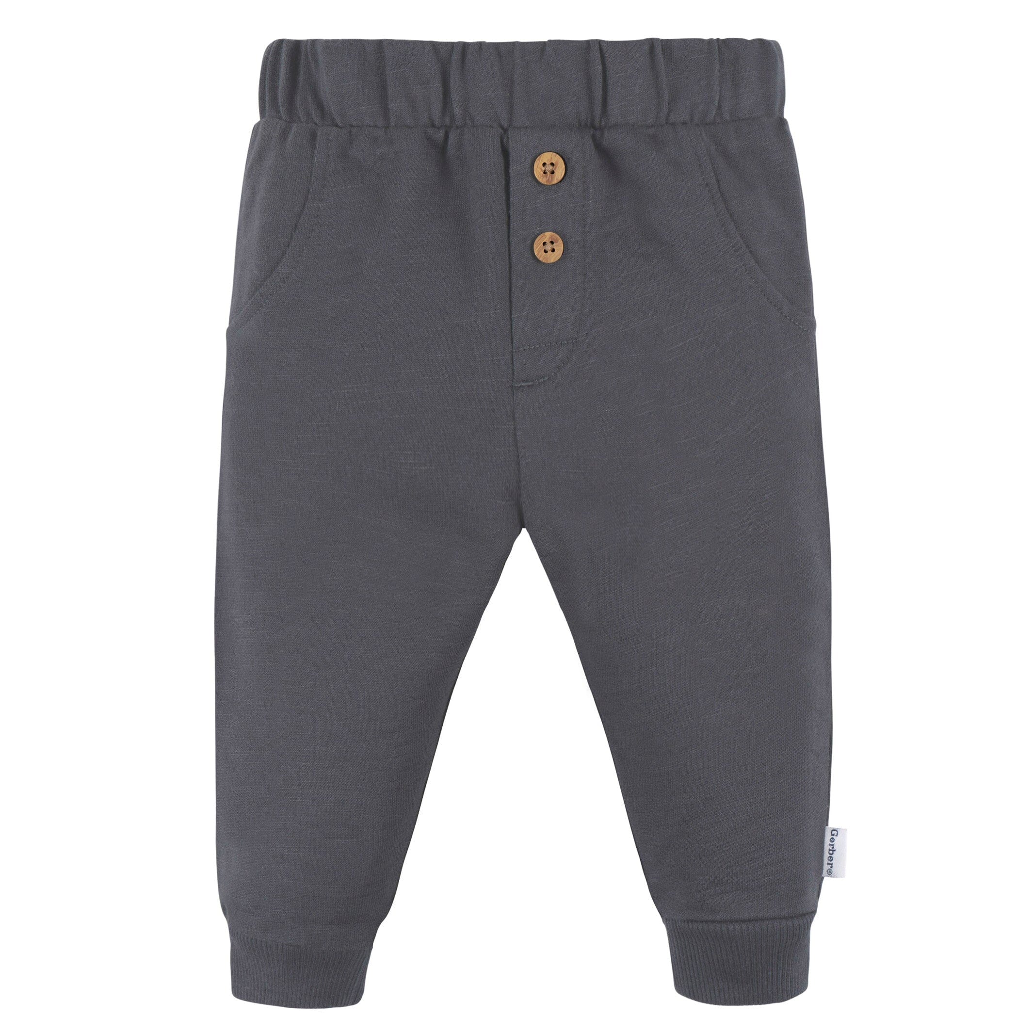 2-Piece Baby Boys Little Dude Top & Joggers Set - Image 3