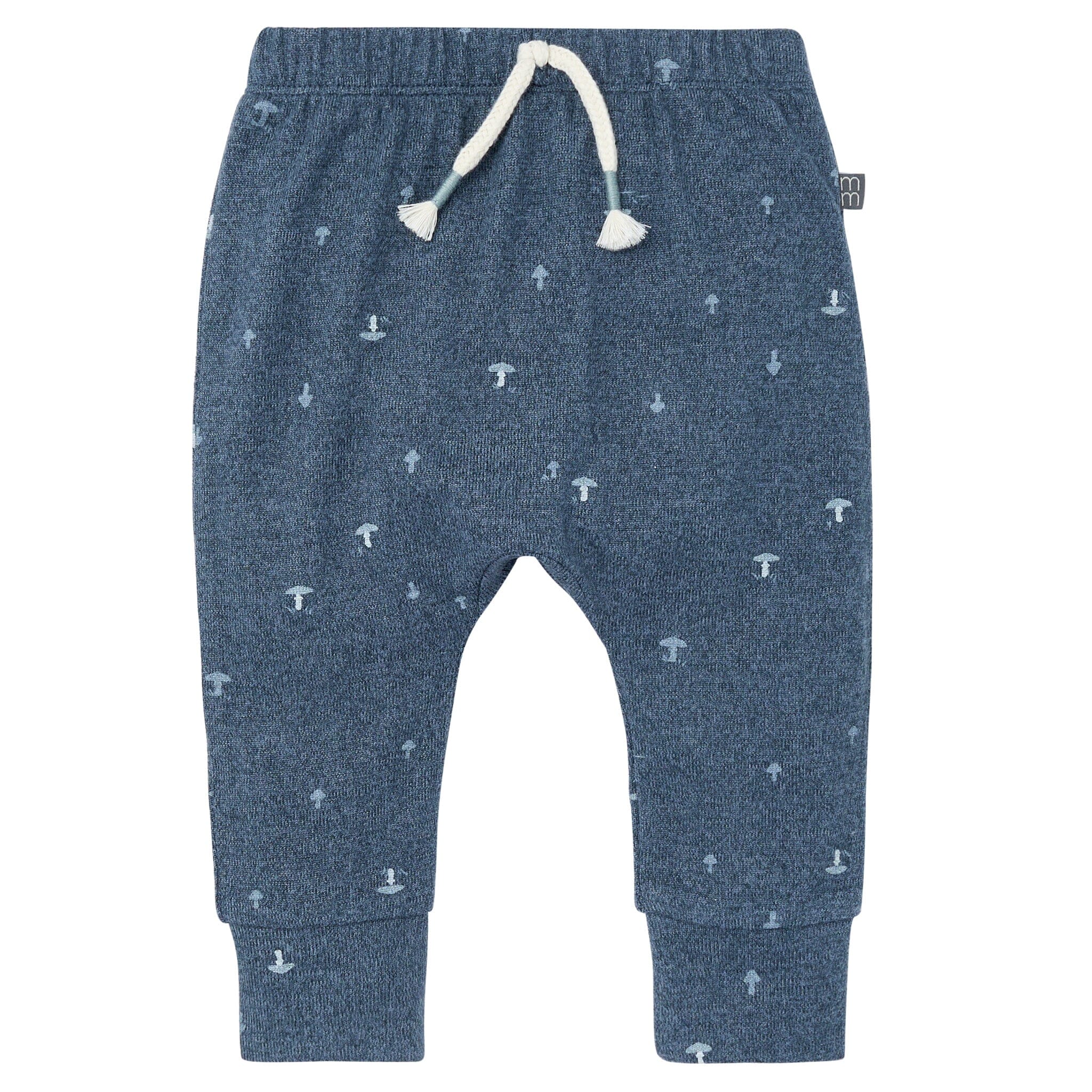 2-Piece Baby Boys Navy Mushroom Hacci Top and Pants Set - Image 7