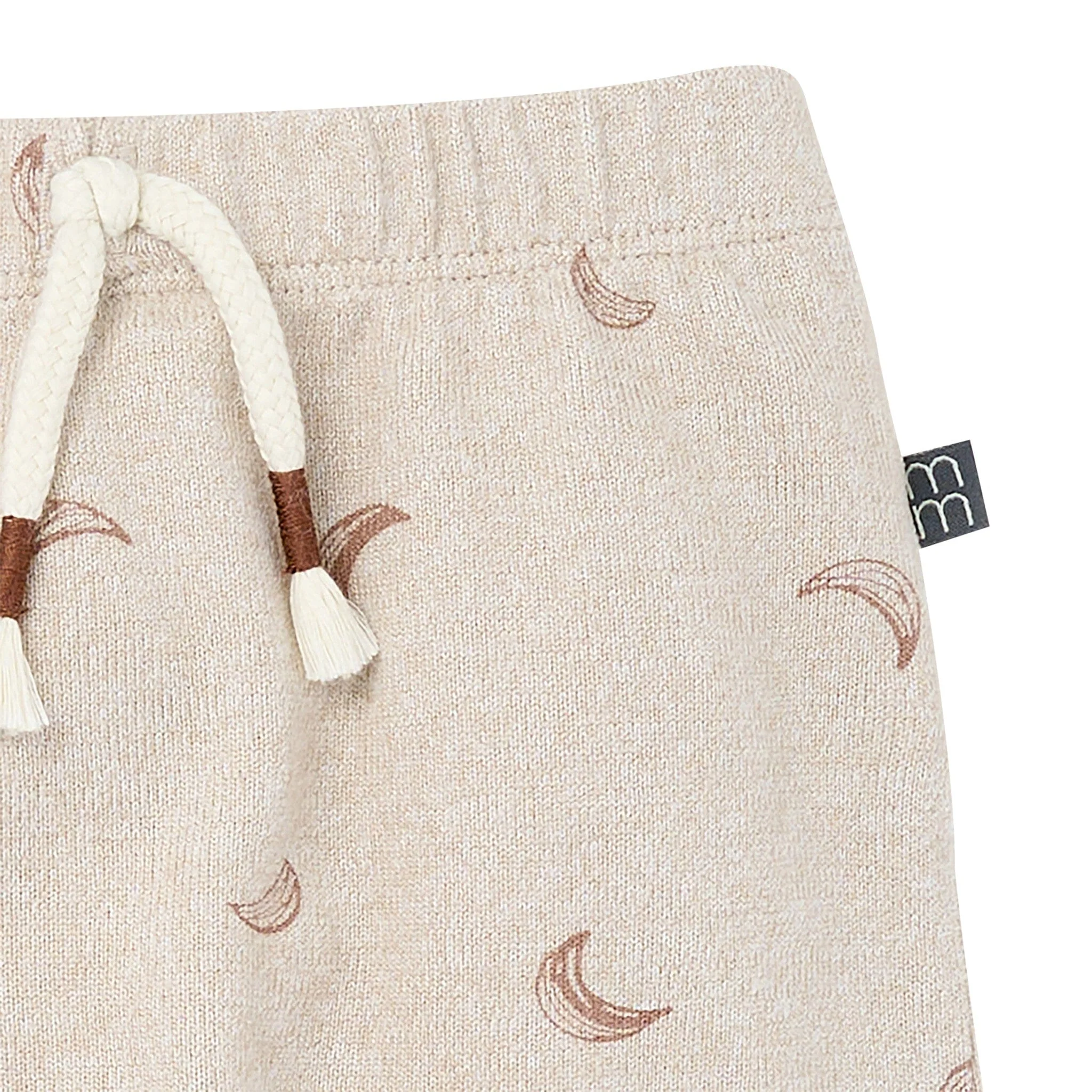 2-Piece Baby Boys Oatmeal Moon Hacci Top and Pants Set - Image 10