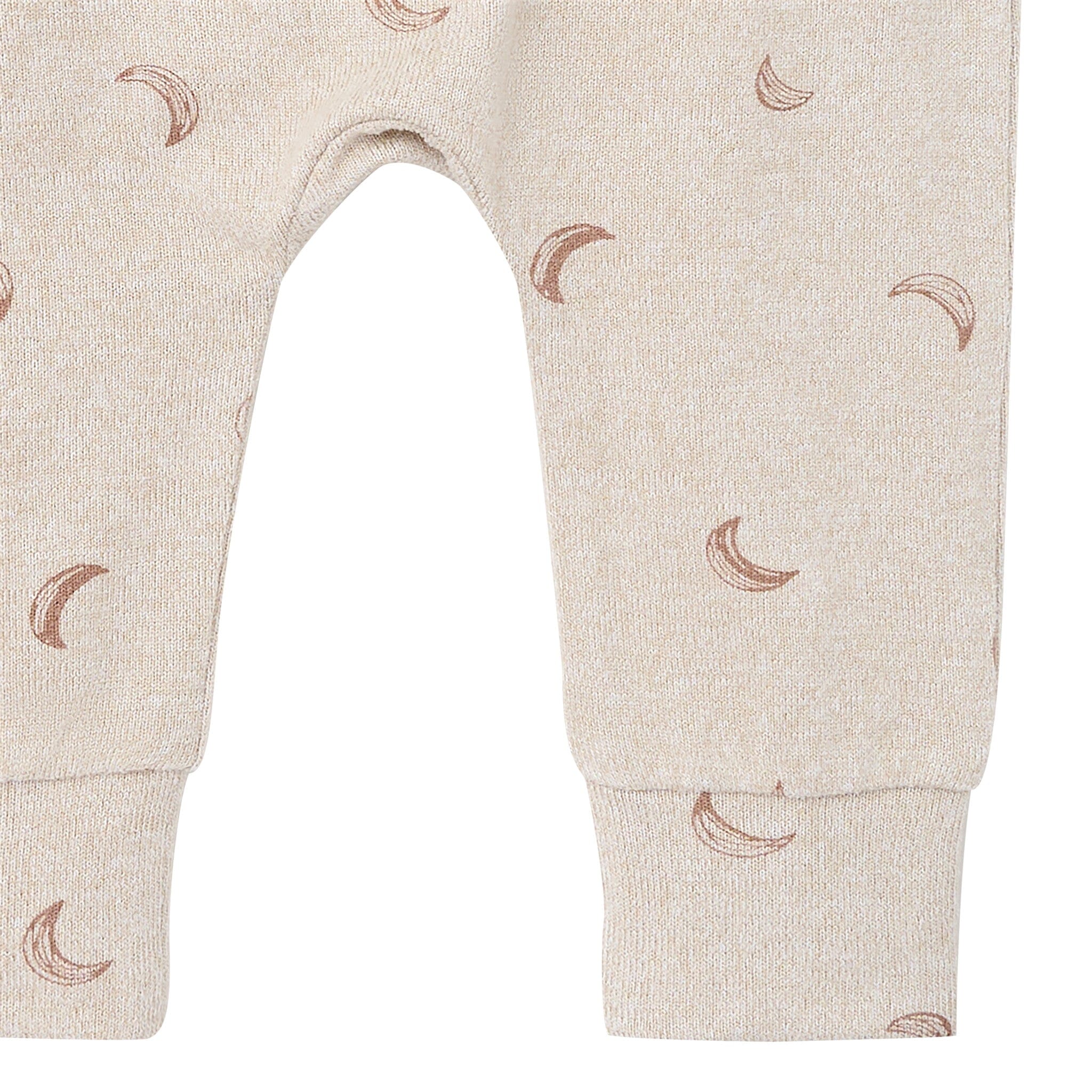 2-Piece Baby Boys Oatmeal Moon Hacci Top and Pants Set - Image 11