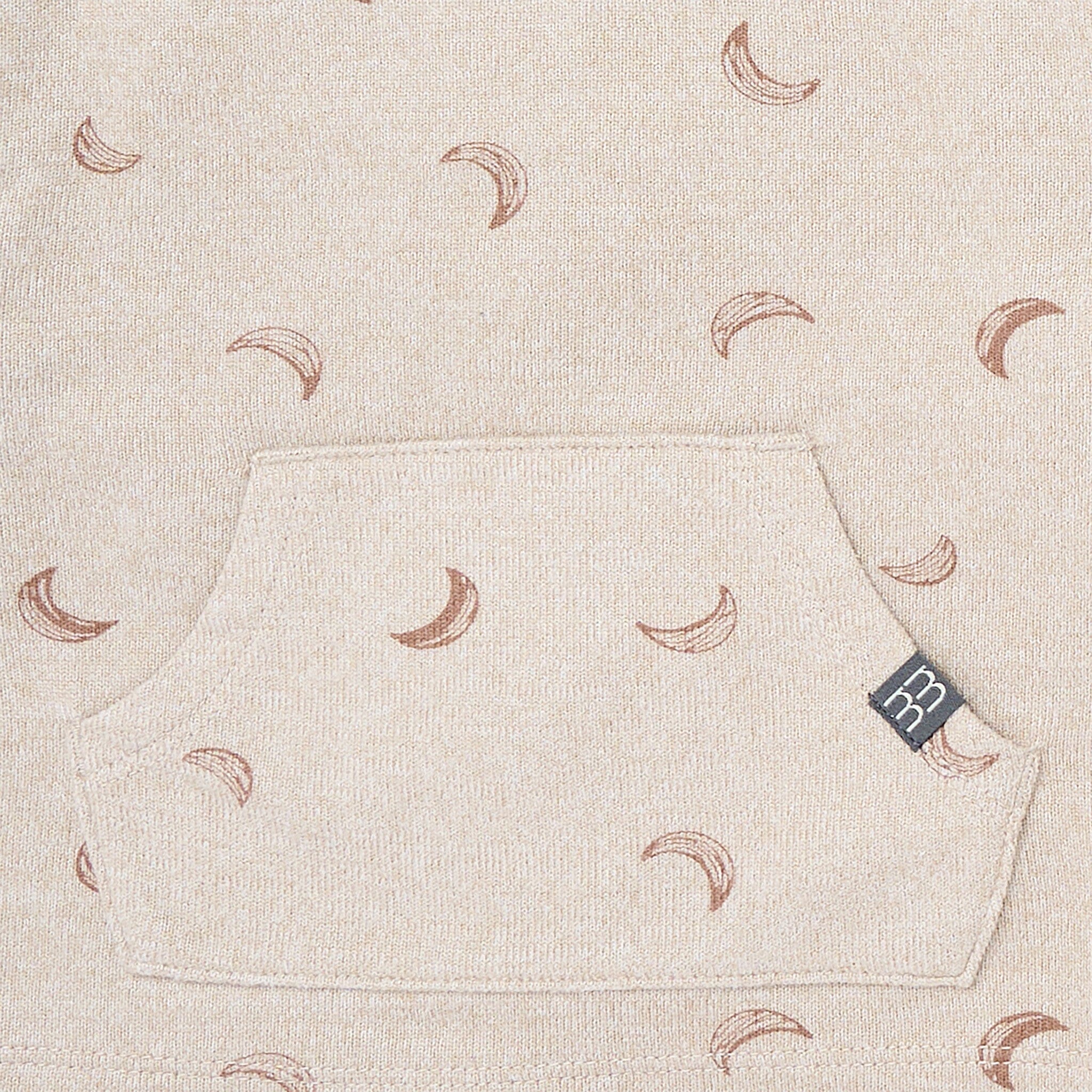 2-Piece Baby Boys Oatmeal Moon Hacci Top and Pants Set - Image 6