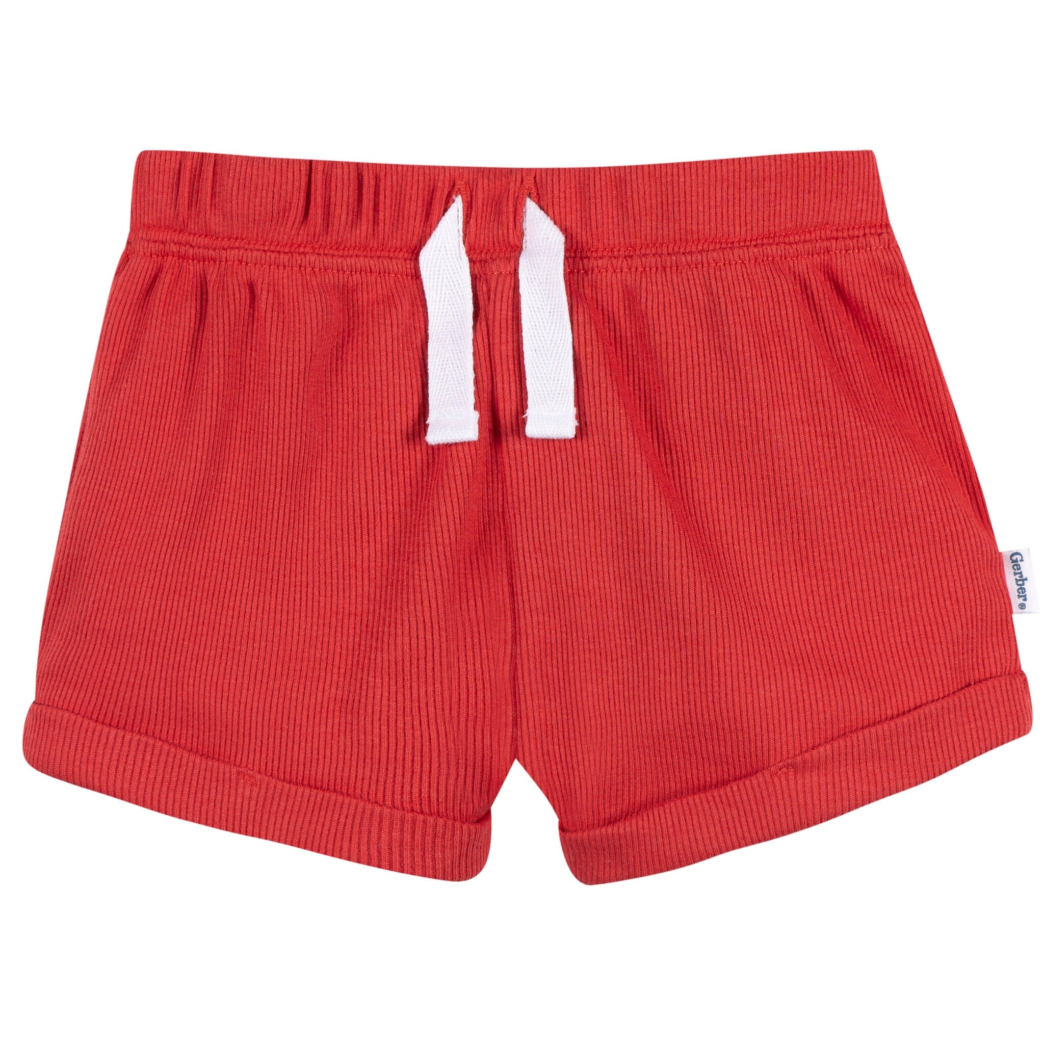 2-Piece Baby Boys Red Bodysuit & Shorts Set - Image 5