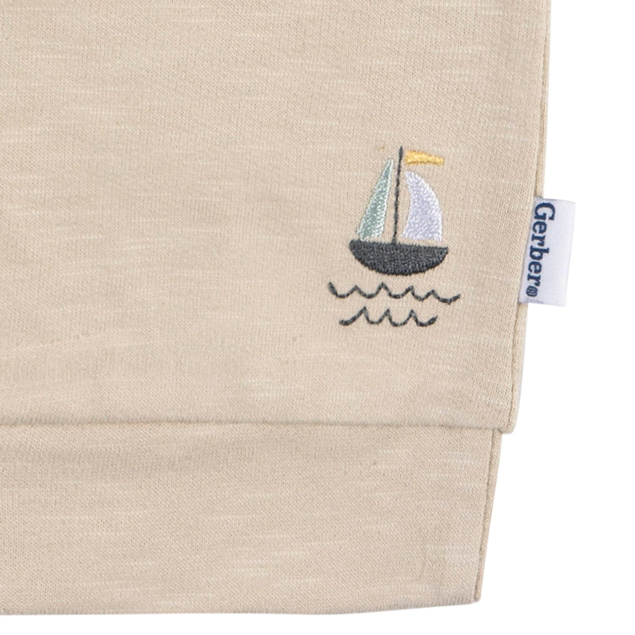 2-Piece Baby Boys Sailboats T-Shirt and Shorts Set - Image 4