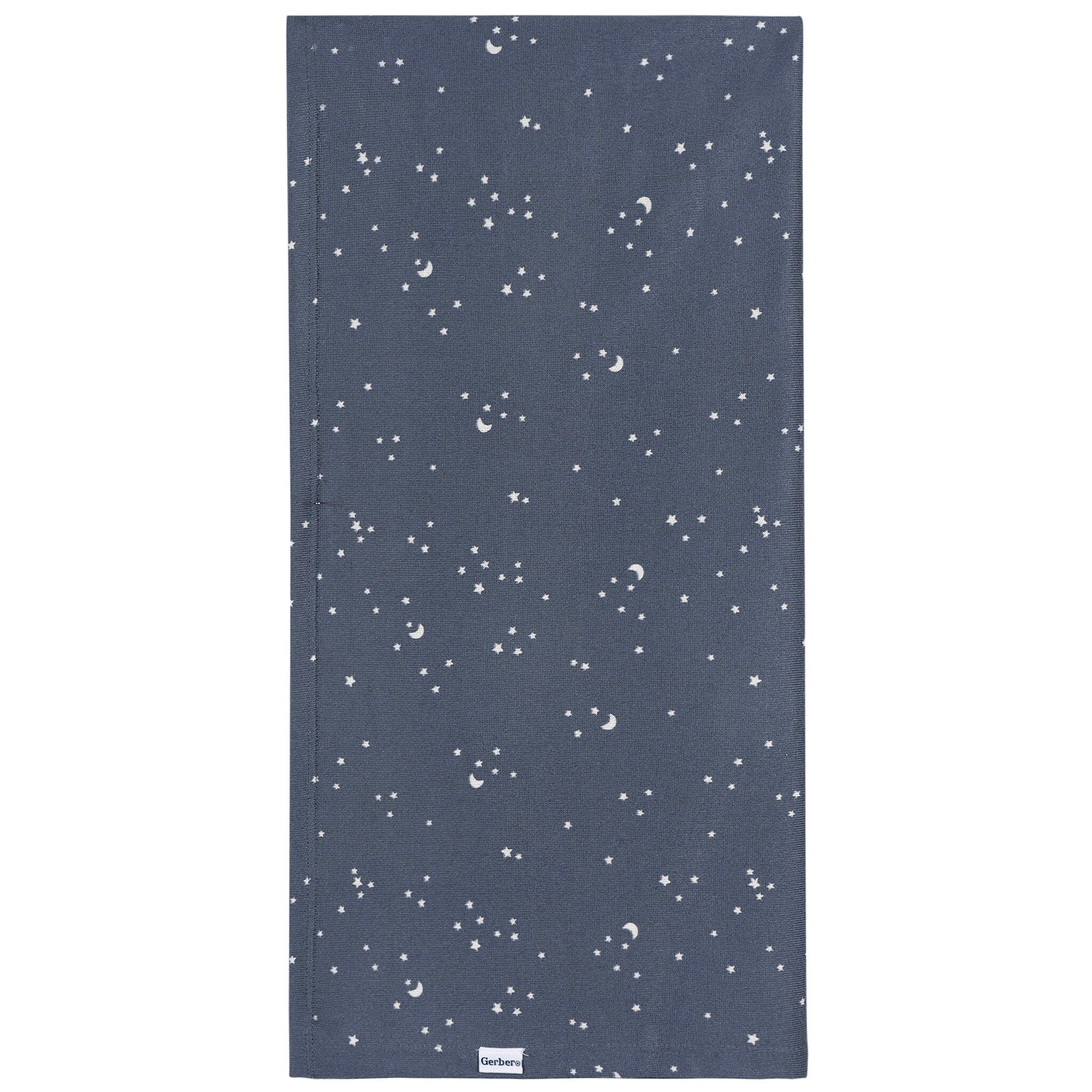 2-Piece Baby Boys Stars & Moon Swaddle and Cap Set - Image 3
