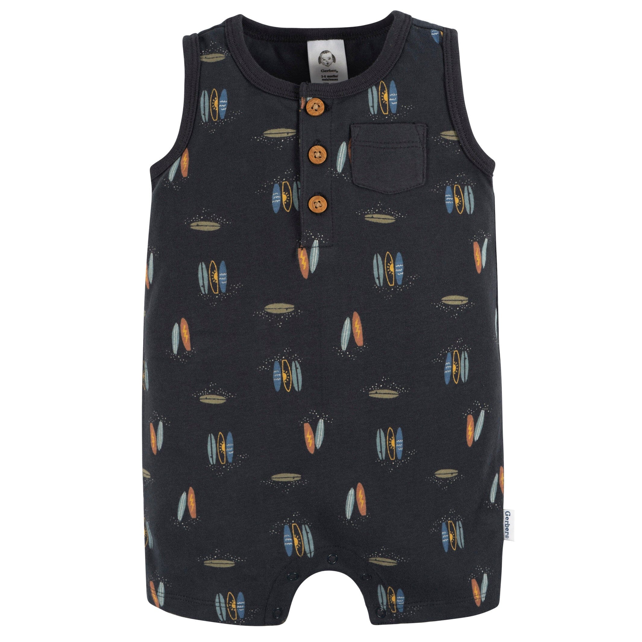 2-Pack Baby Boys Surfing Rompers - Image 5